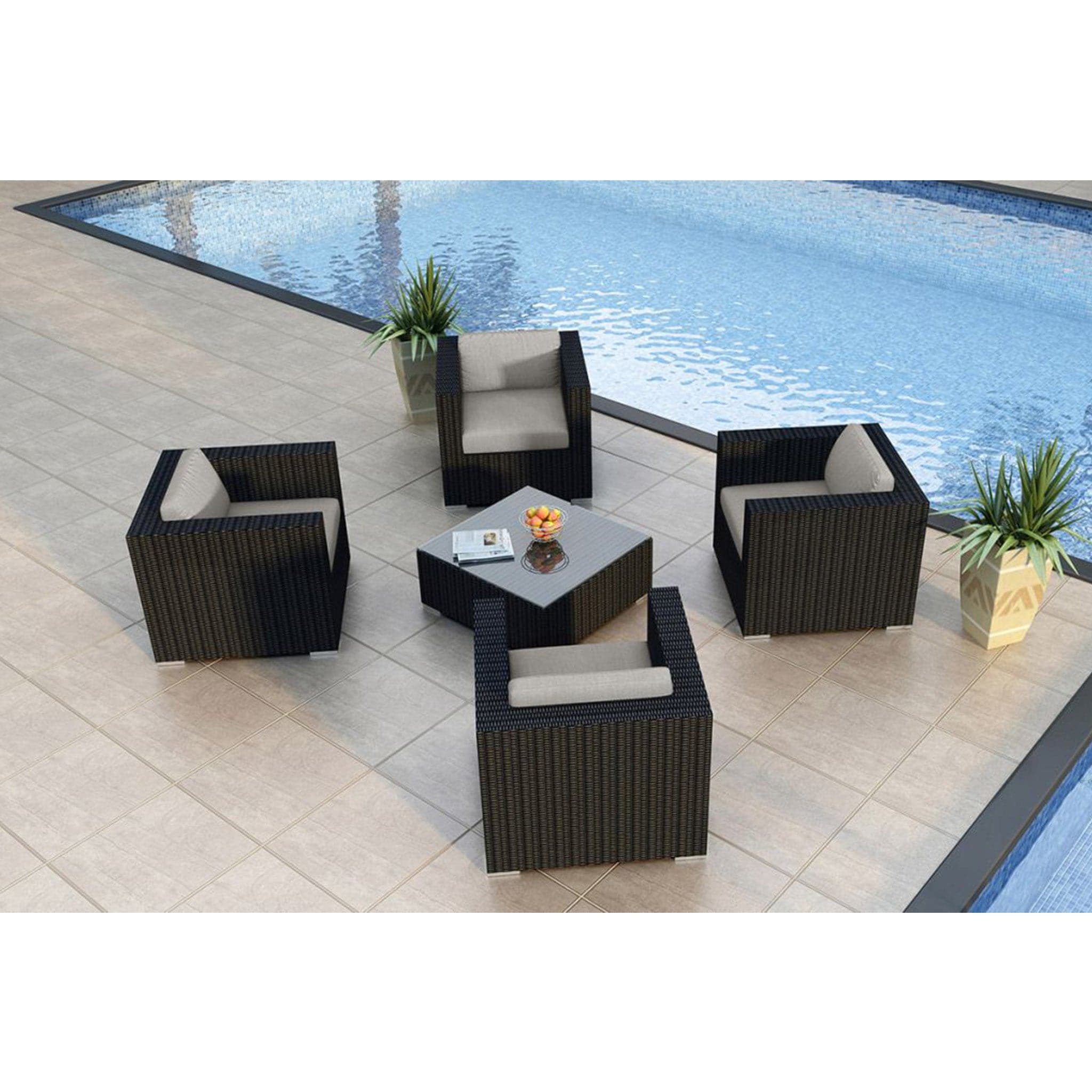 Urbana 5 Piece 4-Seat Club Chair Set、mySite、neckold