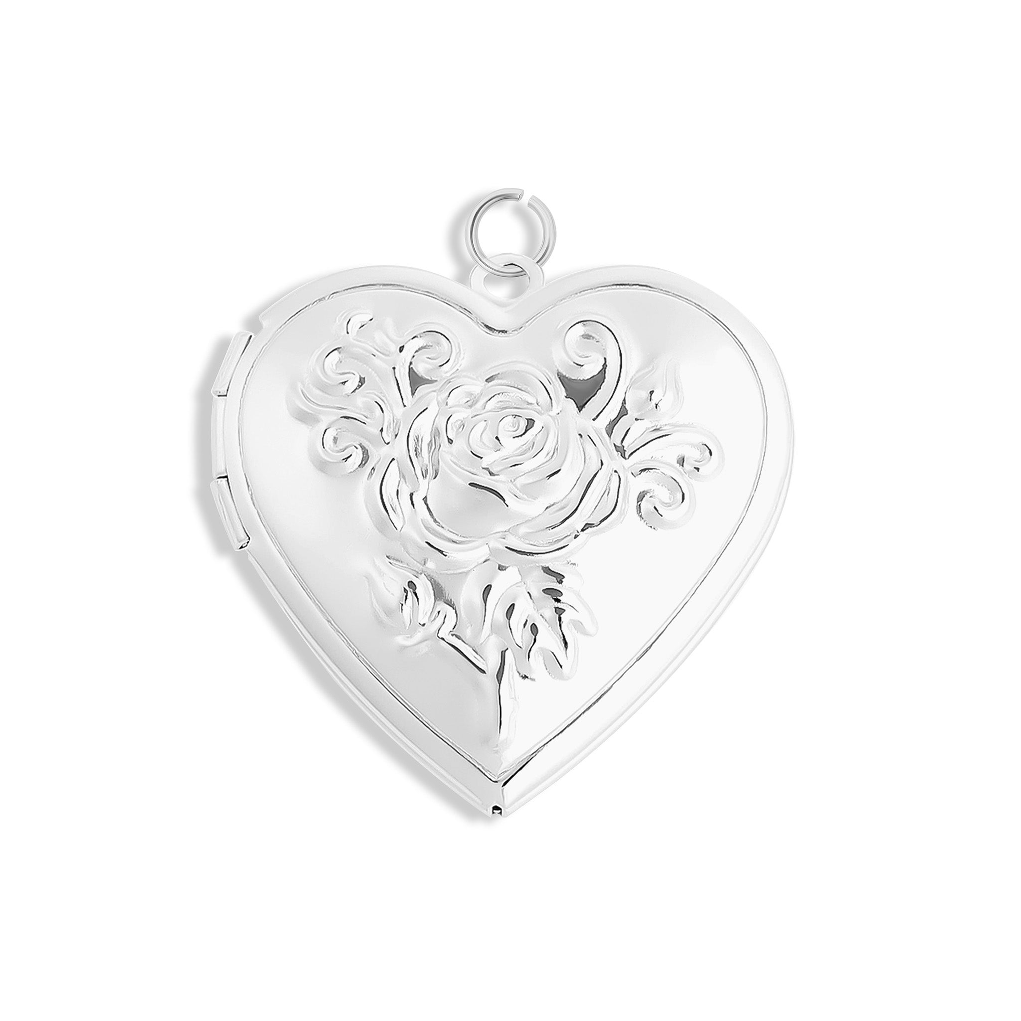 18K Gold PVD Stainless Steel Rose Heart Locket / PDL0237、mySite、dreamappss