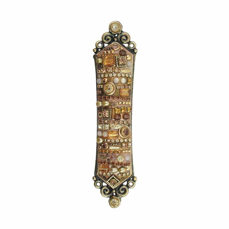 Swarovski Crystals Multi-Gold Mezuzah by Michal Golan、mySite、topwebapps
