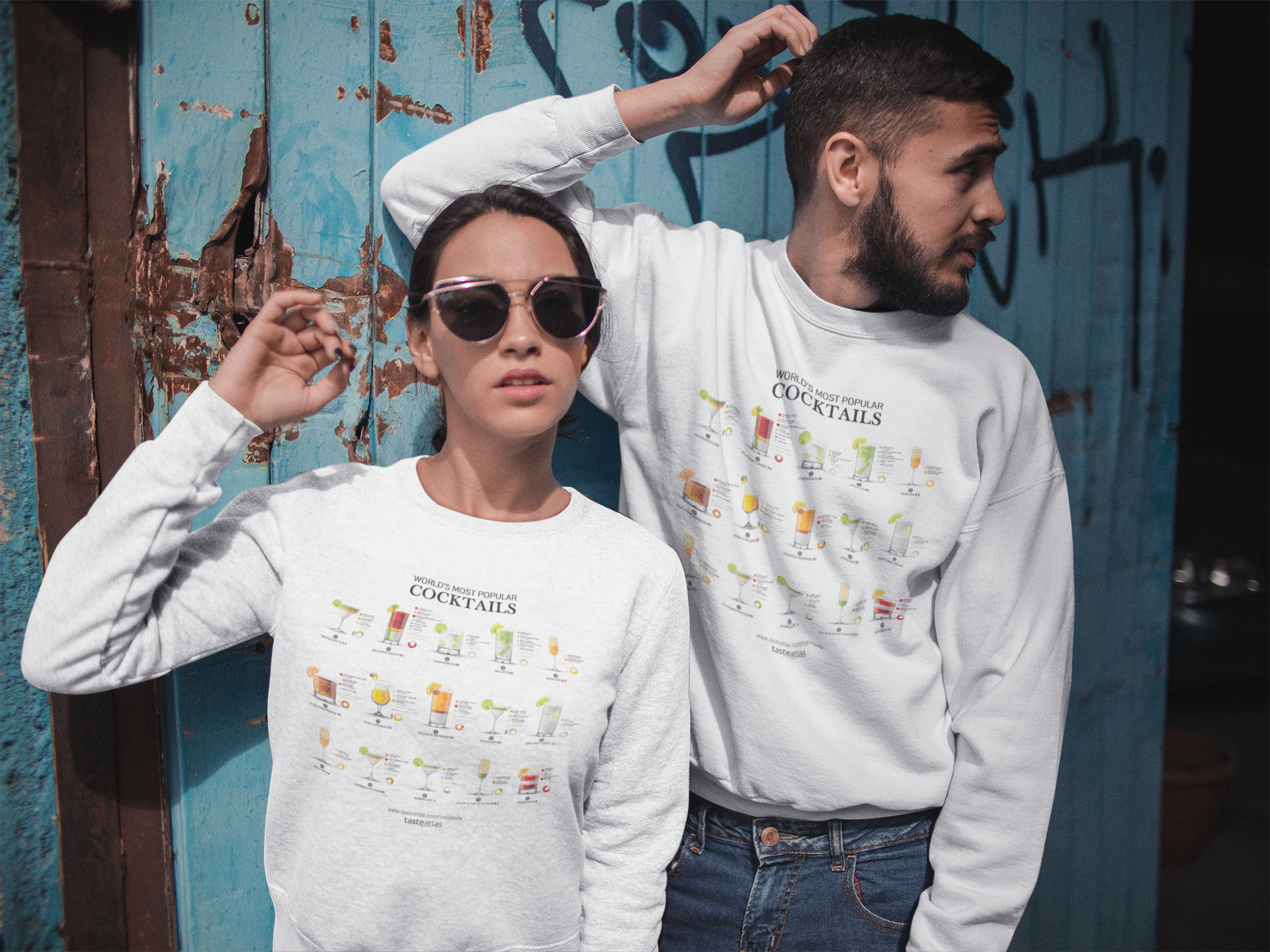 World's Most Popular Cocktails Unisex Sweatshirt、mySite、camillekostekn