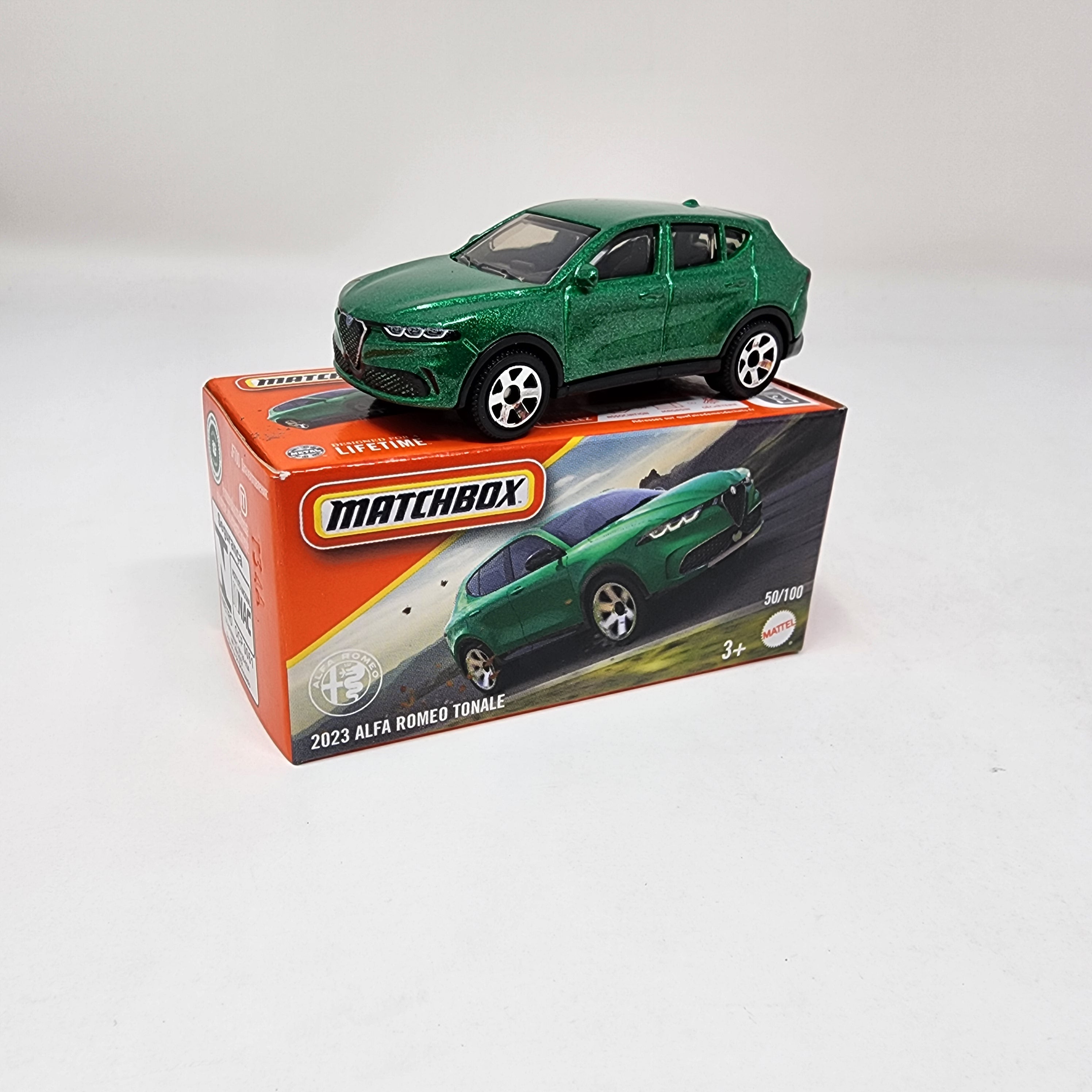 2023 Alfa Romeo Tonale #50 * Green * 2025 Matchbox Power Grabs Case A、mySite、hgirdovlk