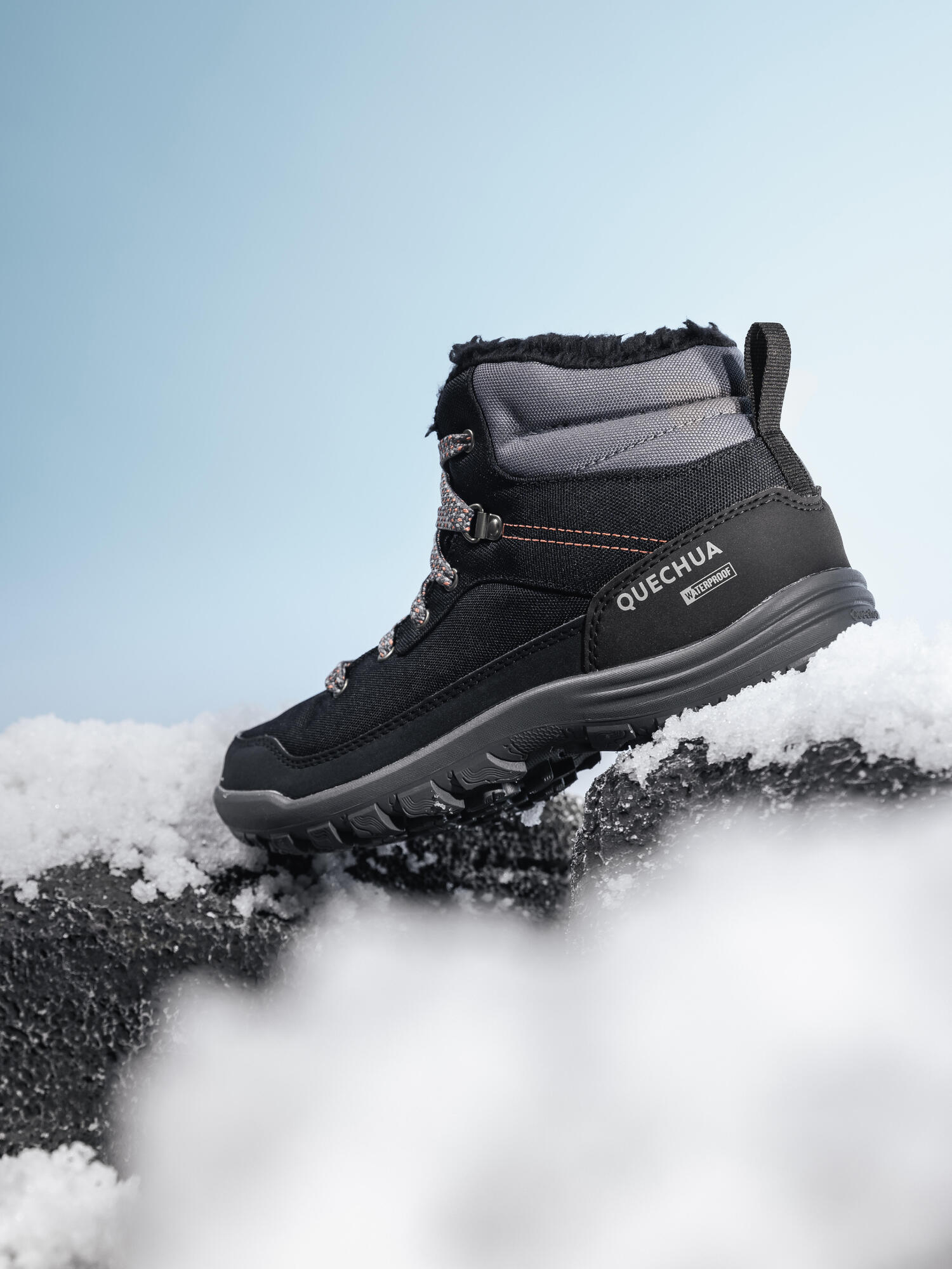 Quechua Women's SH100 MID Warm and Waterproof Hiking Boots、mySite、neckold