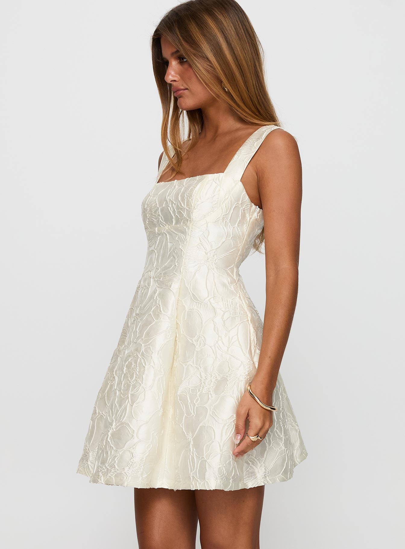 Eloquent Mini Dress Ivory、mySite、solidvoid