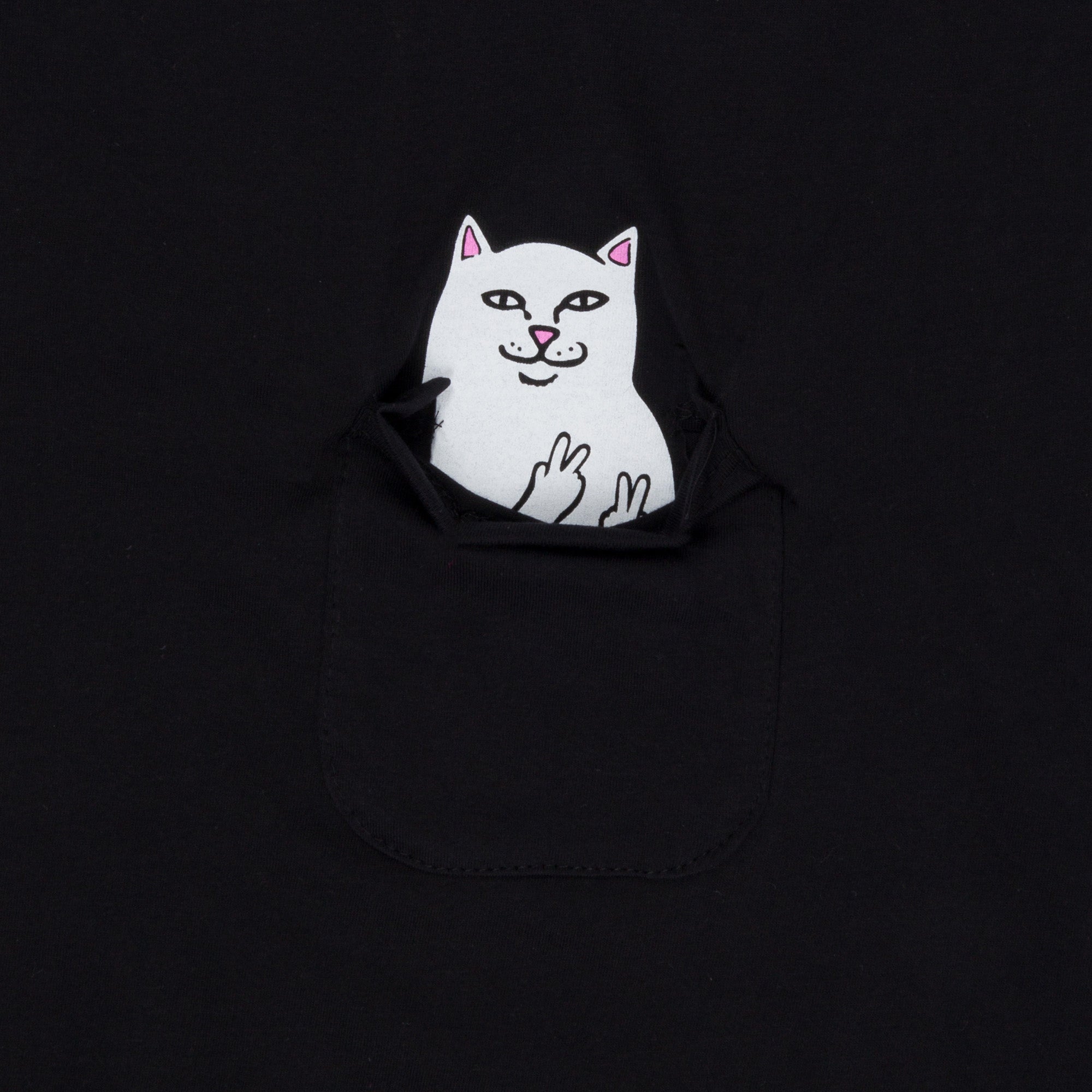  Lord Nermal Peace Pocket Tee (Black)、mySite、merchandisen