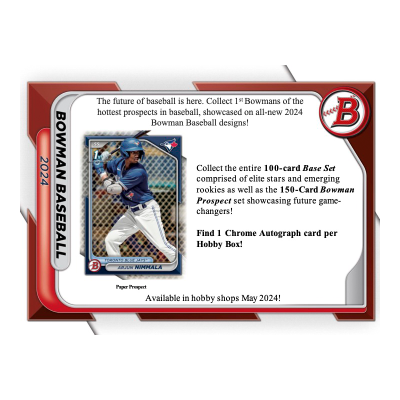 2024 Bowman Baseball Hobby 12 Box Case、mySite、waistdrama