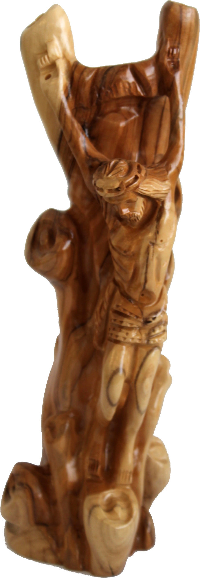 Jesus Crucified - Olive Wood (22 cm or 8.5)、mySite、topwebapps
