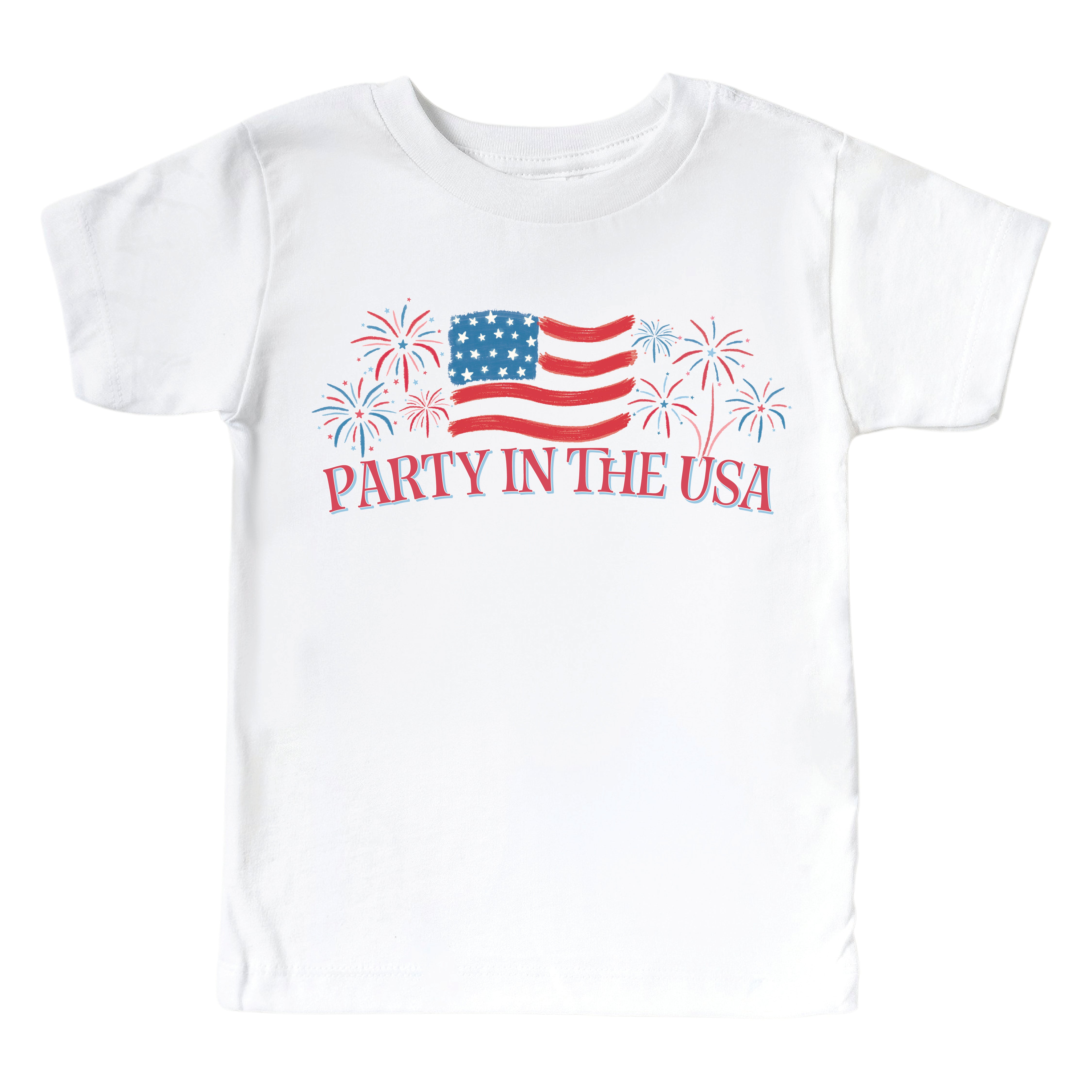  Party in the USA Fireworks Kids Graphic Tee | White、mySite、layawaytickets
