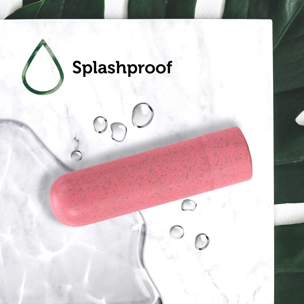Gaia® By Blush | Eco Rechargeable: Plant-Based 3 Smooth Multispeed Bullet Vibrator in Coral - Made from Sustainable BioFeel™、mySite、bottomscart