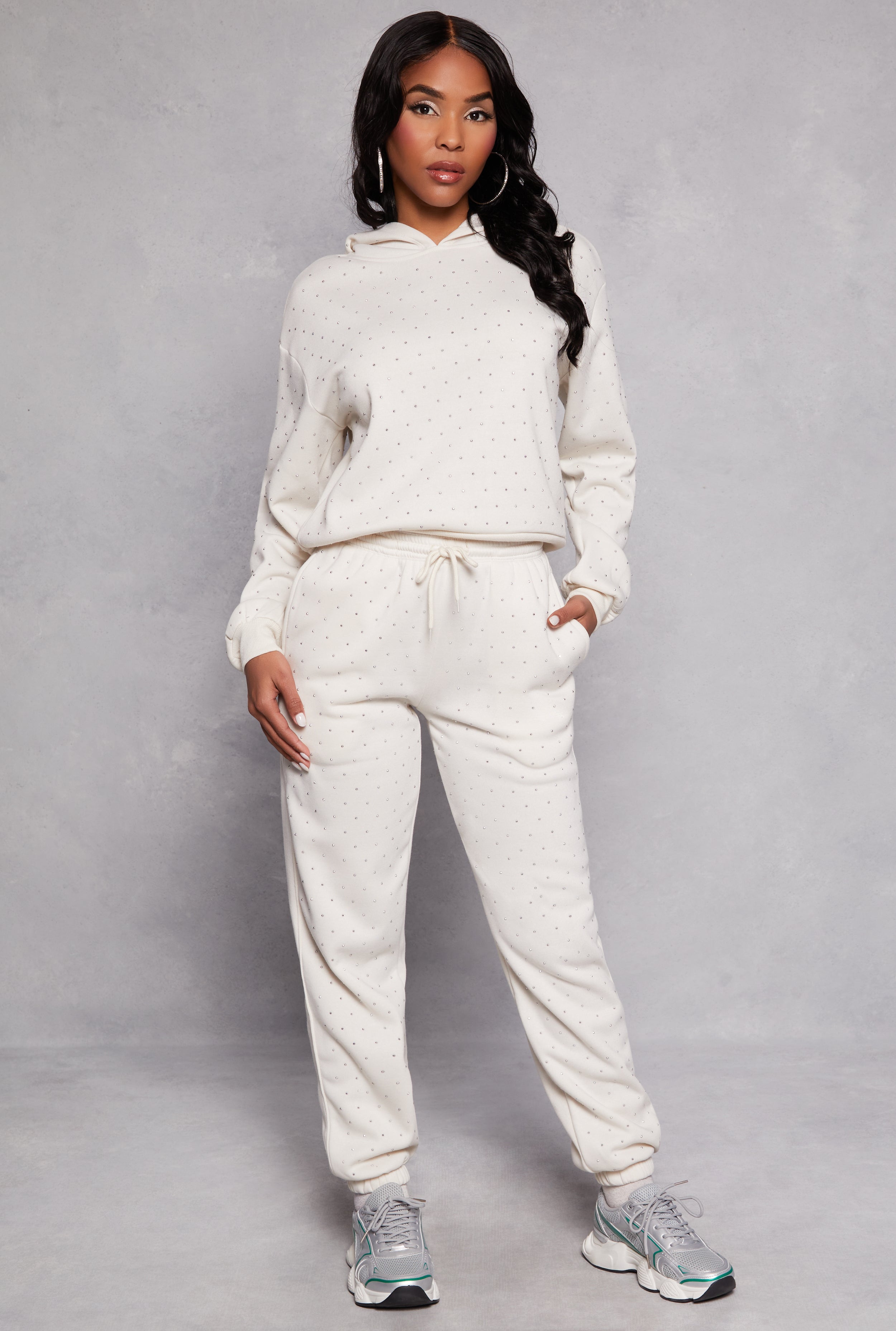 Almost Famous Rhinestone Sweatpants、mySite、camillekostekn