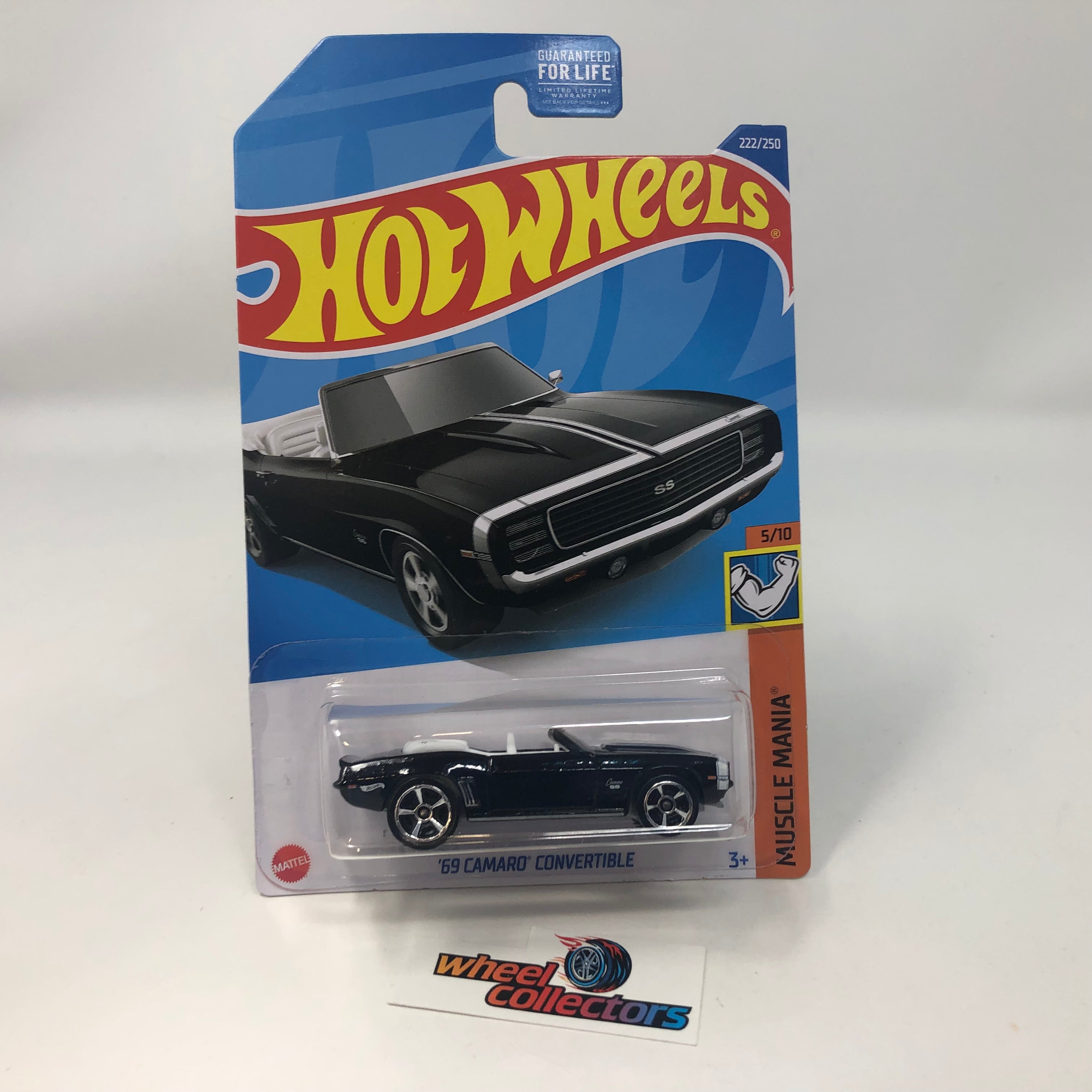 '69 Camaro Convertible #222 * Black * 2022 Hot Wheels Case M、mySite、hgirdovlk