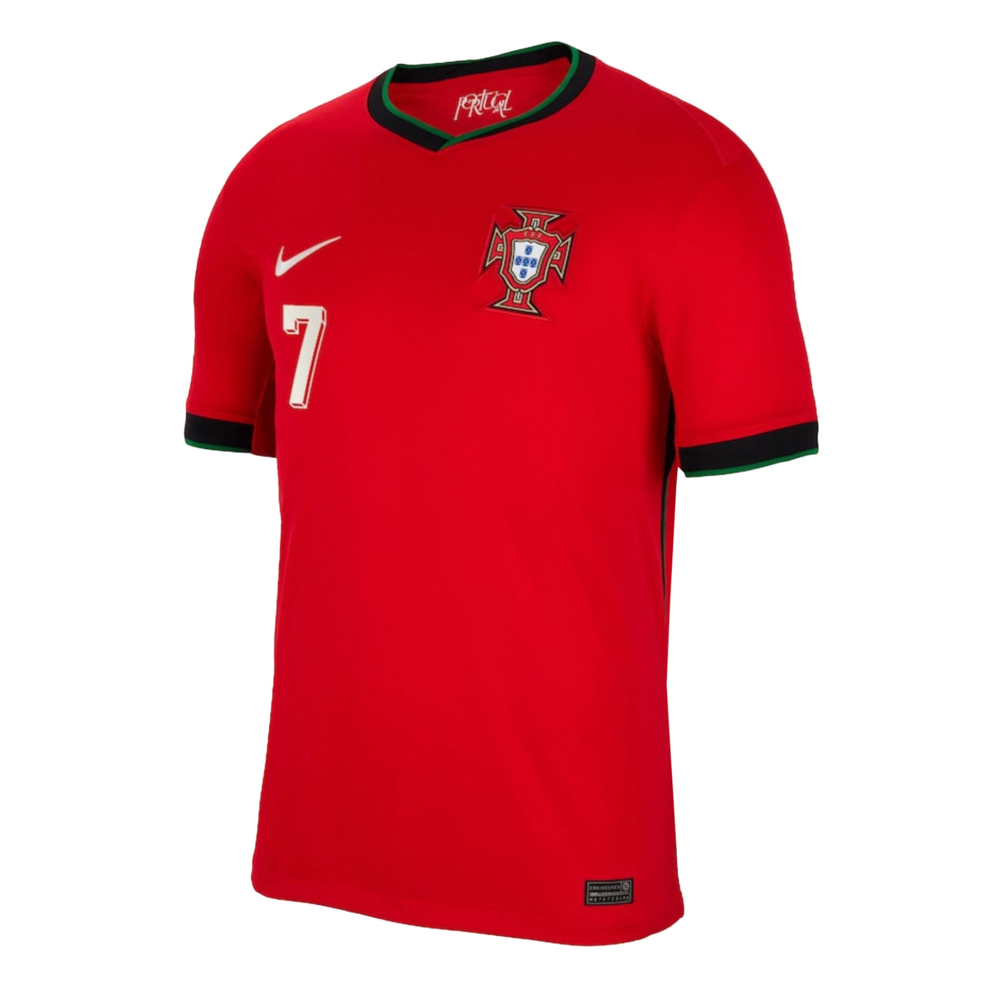 Nike Men's Portugal 2024/25 Home Jersey w/ Ronaldo #7 Printing、mySite、bottomscart