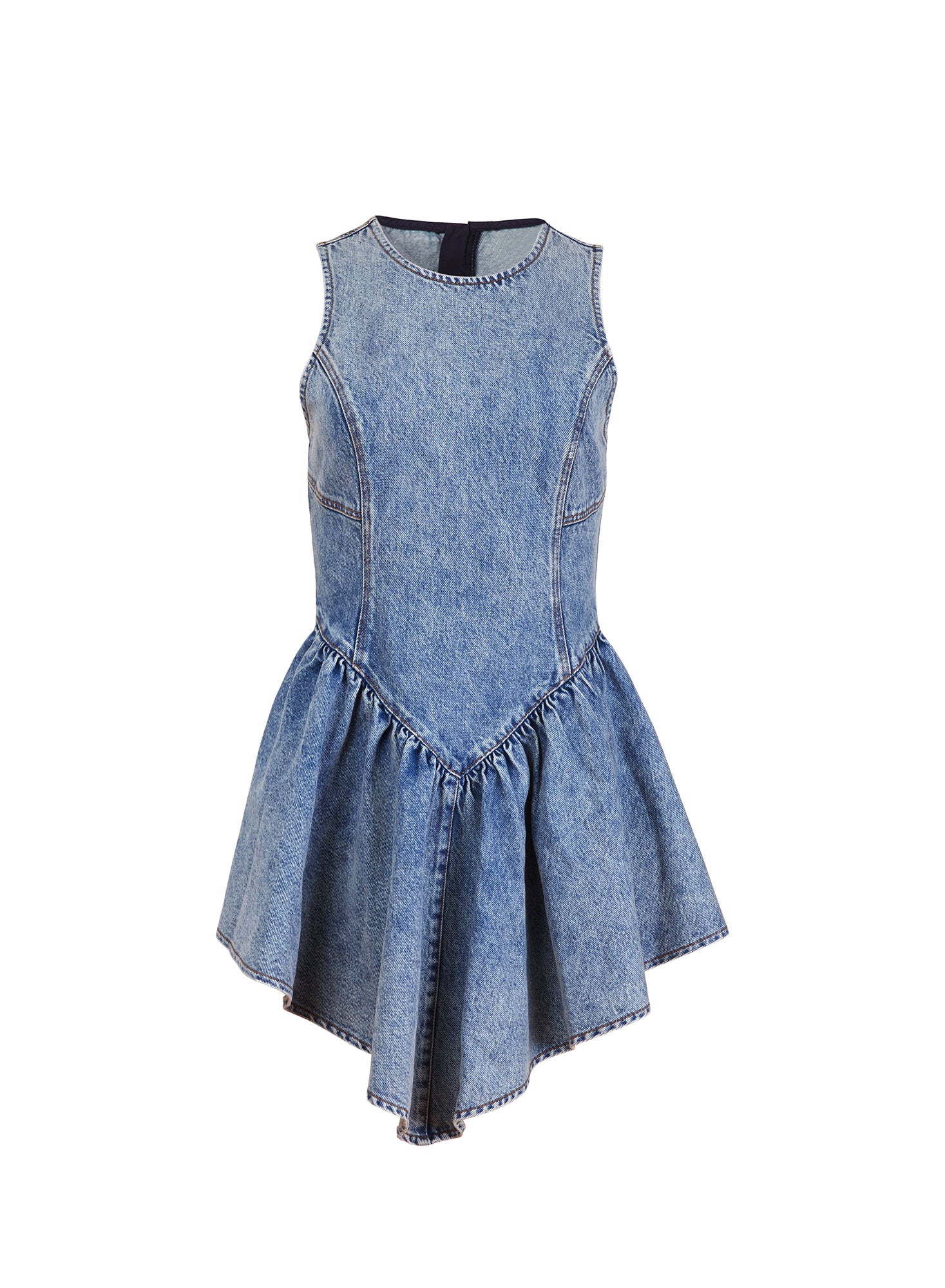 Denim Flare Mini Dress、mySite、bengalsvssteelers