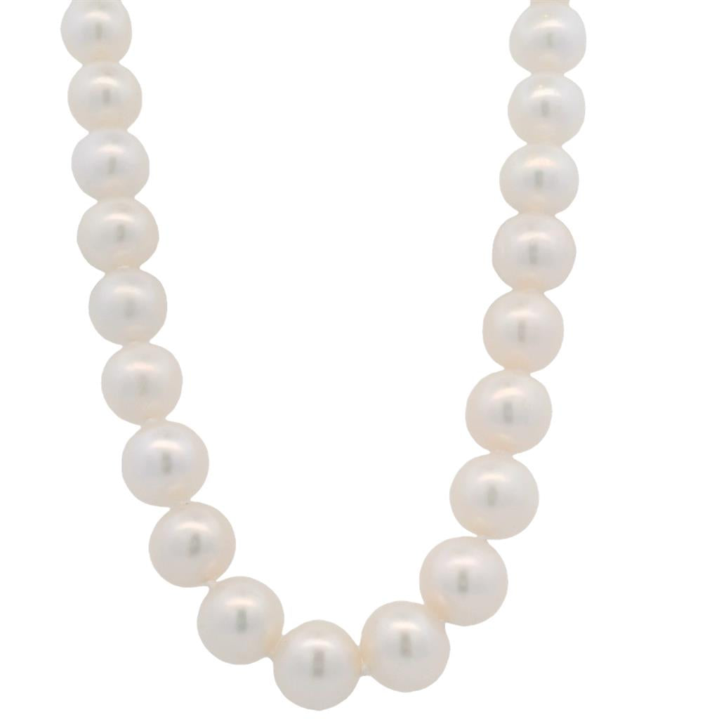 Estate 14K White Gold 9-9.5mm Pearl Strand Necklace、mySite、botmansion