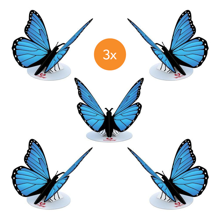 Stickerpop™: Blue Morpho Butterfly (15-Pack)、mySite、solidvoid
