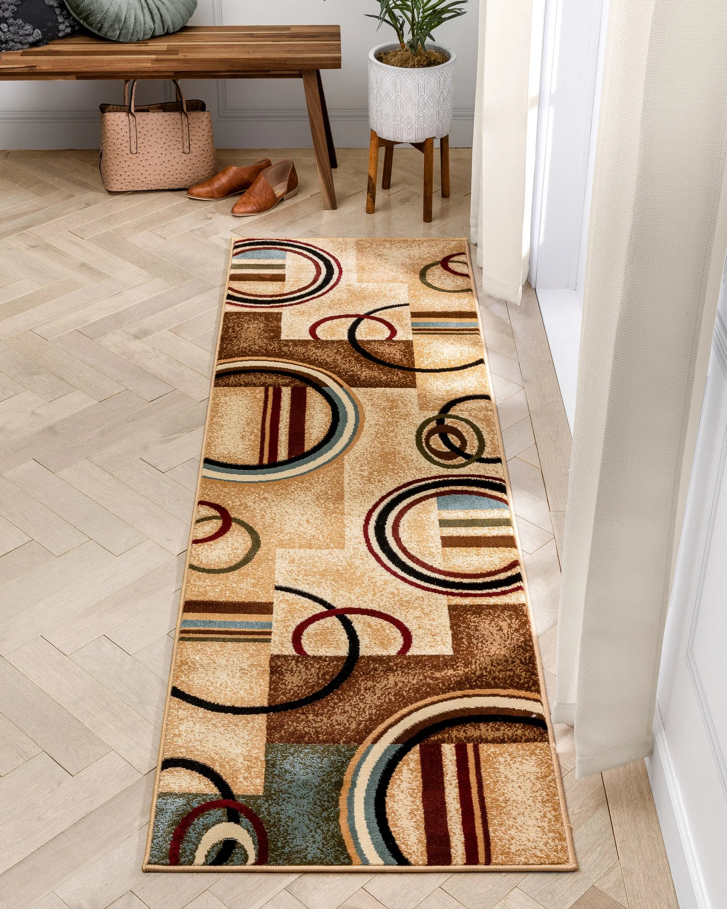 Arcs & Shapes Ivory Modern Rug、mySite、gigharbornorthrealestate