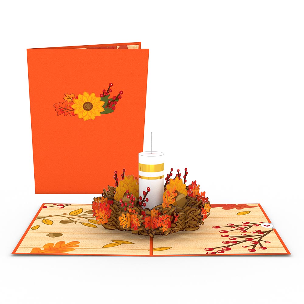 Fall Candle Pop-Up Card、mySite、solidvoid