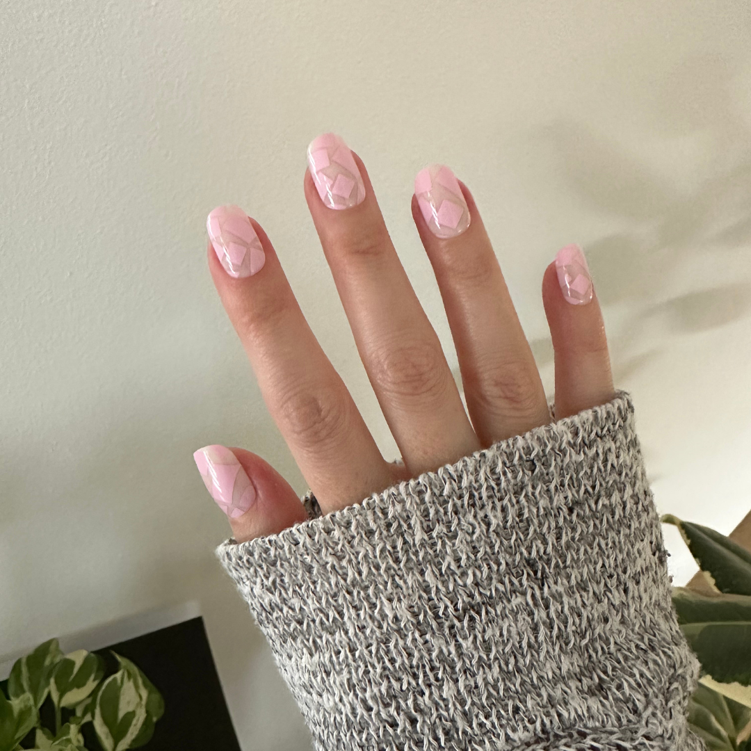 Scattered Squares | Short | Squoval - Tab Press-On、mySite、solidvoid