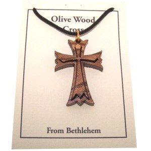 Edged 2-Layers Olive wood Laser Necklace (Pendant is : 3.8x2.7cm or 1.5x1.05 in)、mySite、topwebapps