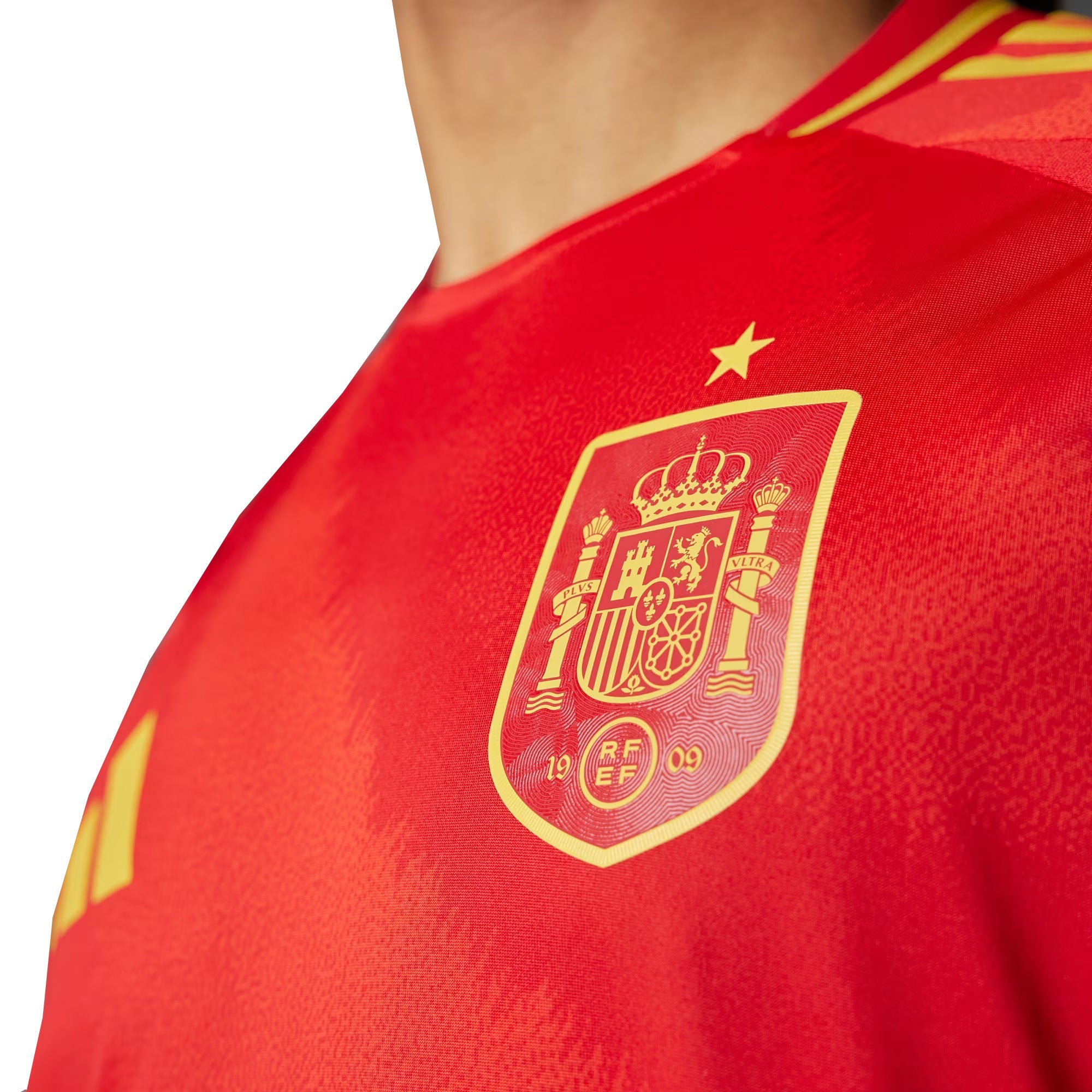 adidas Men's Spain 2024/25 Authentic Home Jersey Better Scarlet、mySite、noshort
