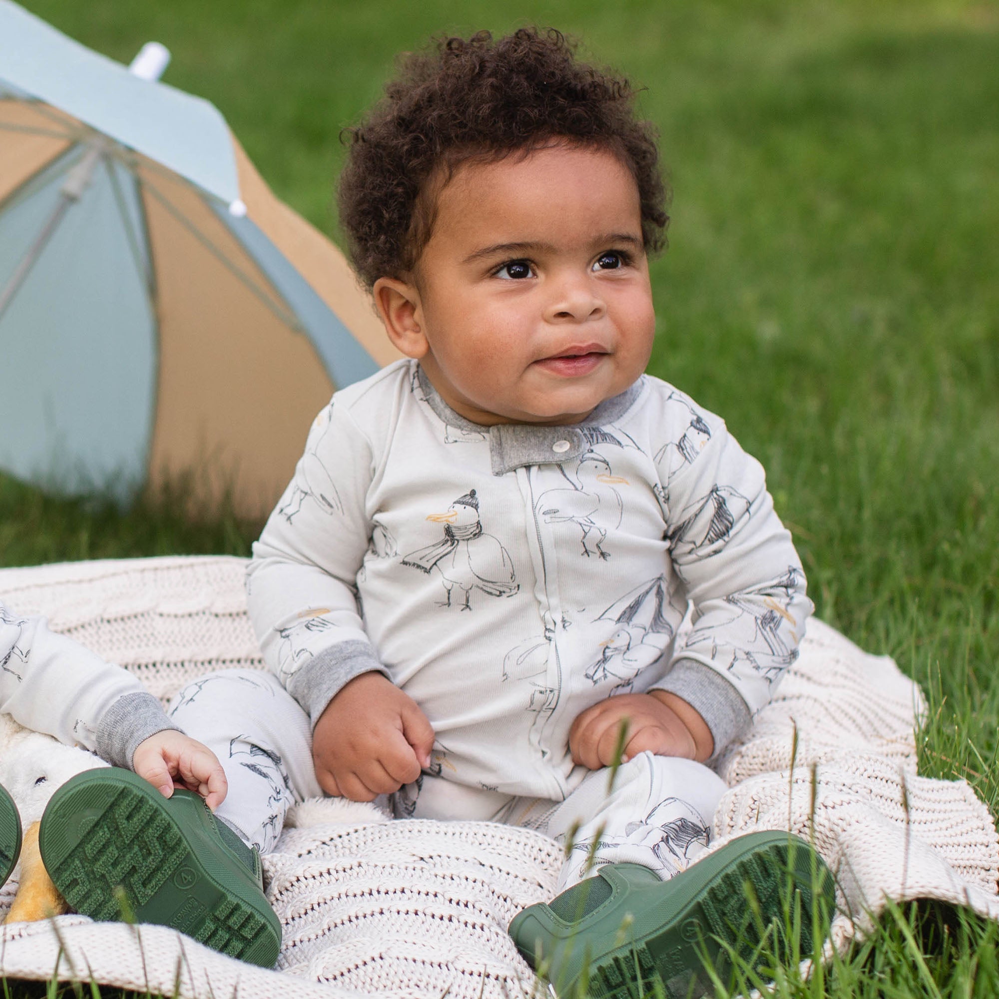 Silly Seagulls Organic Two-Piece Pajamas、mySite、g9winljtr