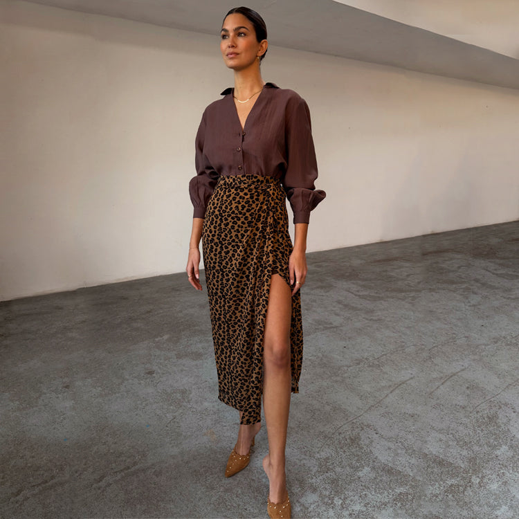 Leopard Sheer Jaspre Skirt、mySite、solidvoid