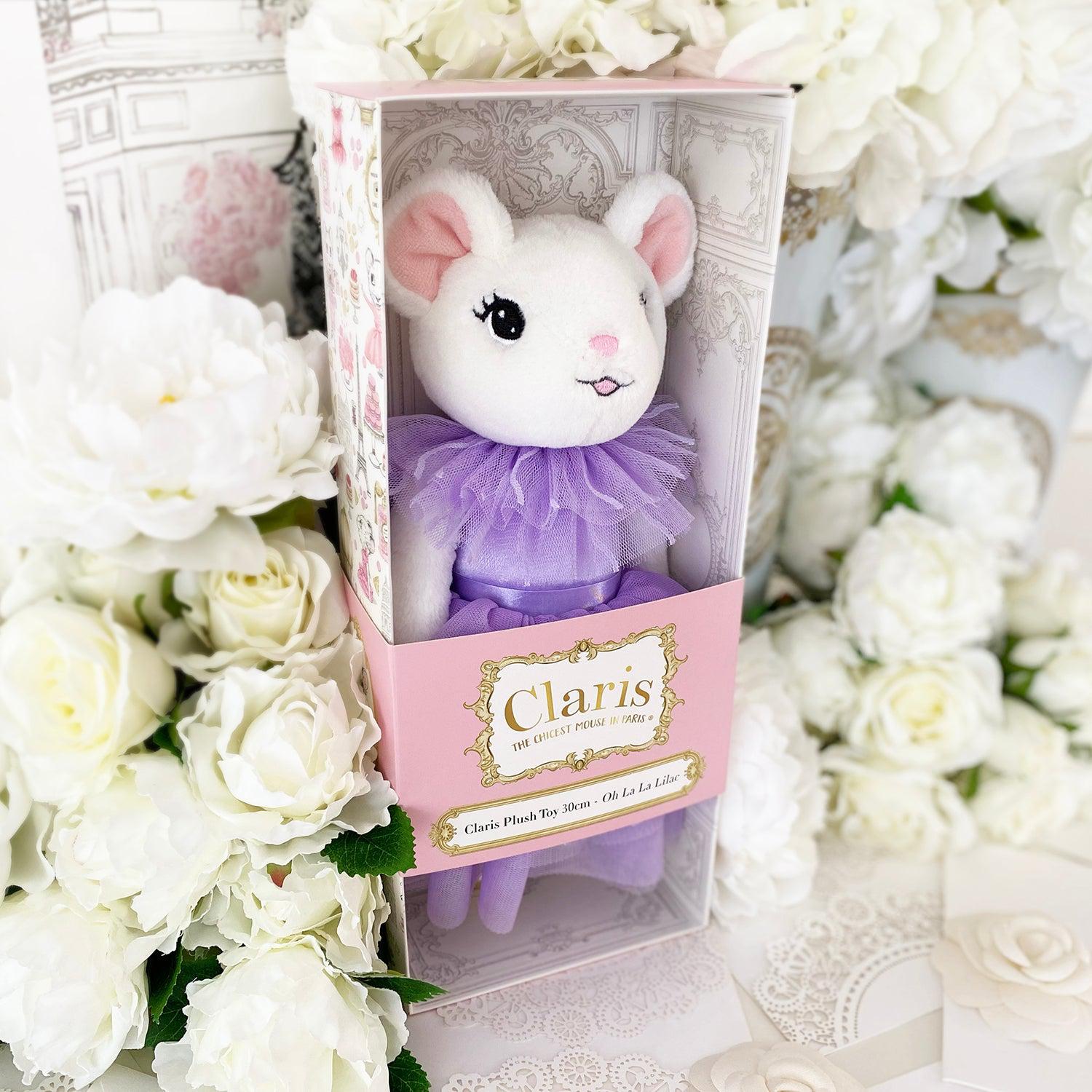 Claris The Mouse - Oh La La Lilac Plush Doll、mySite、g9winljtr