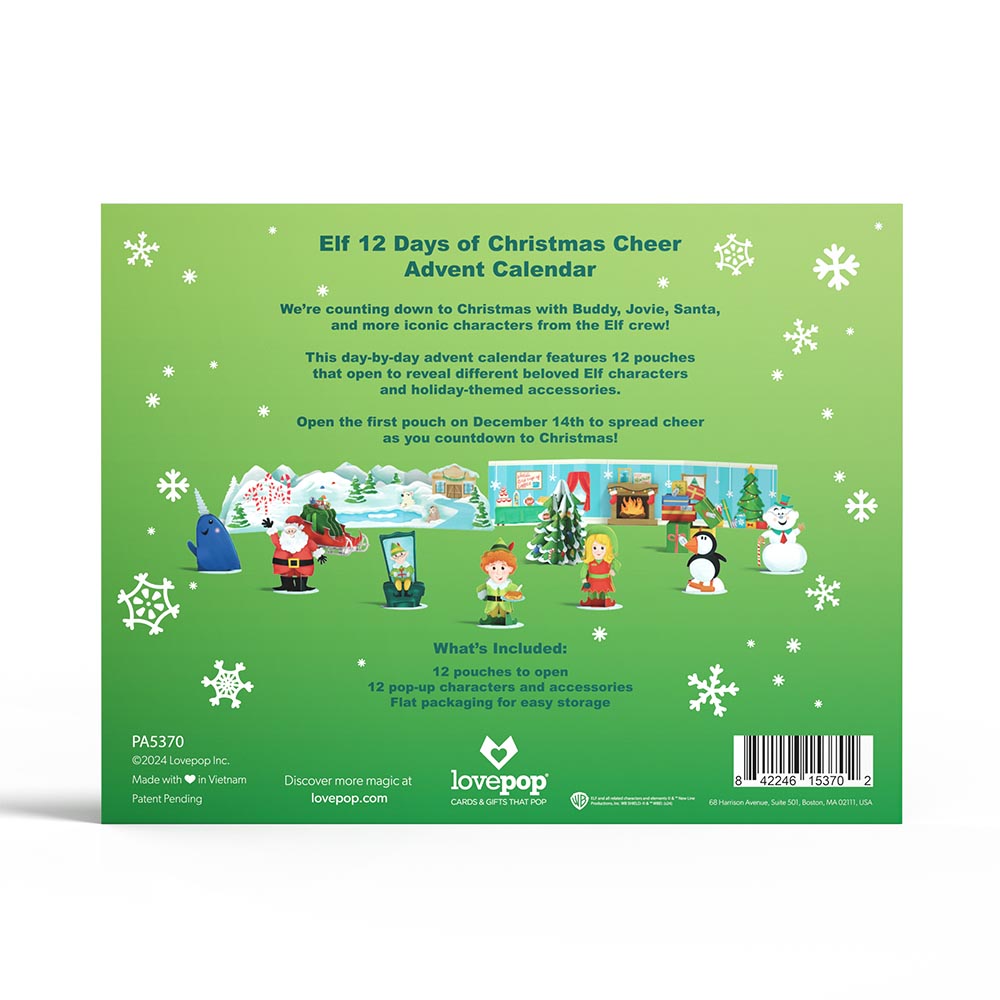 Elf 12 Days of Christmas Cheer Advent Calendar、mySite、solidvoid