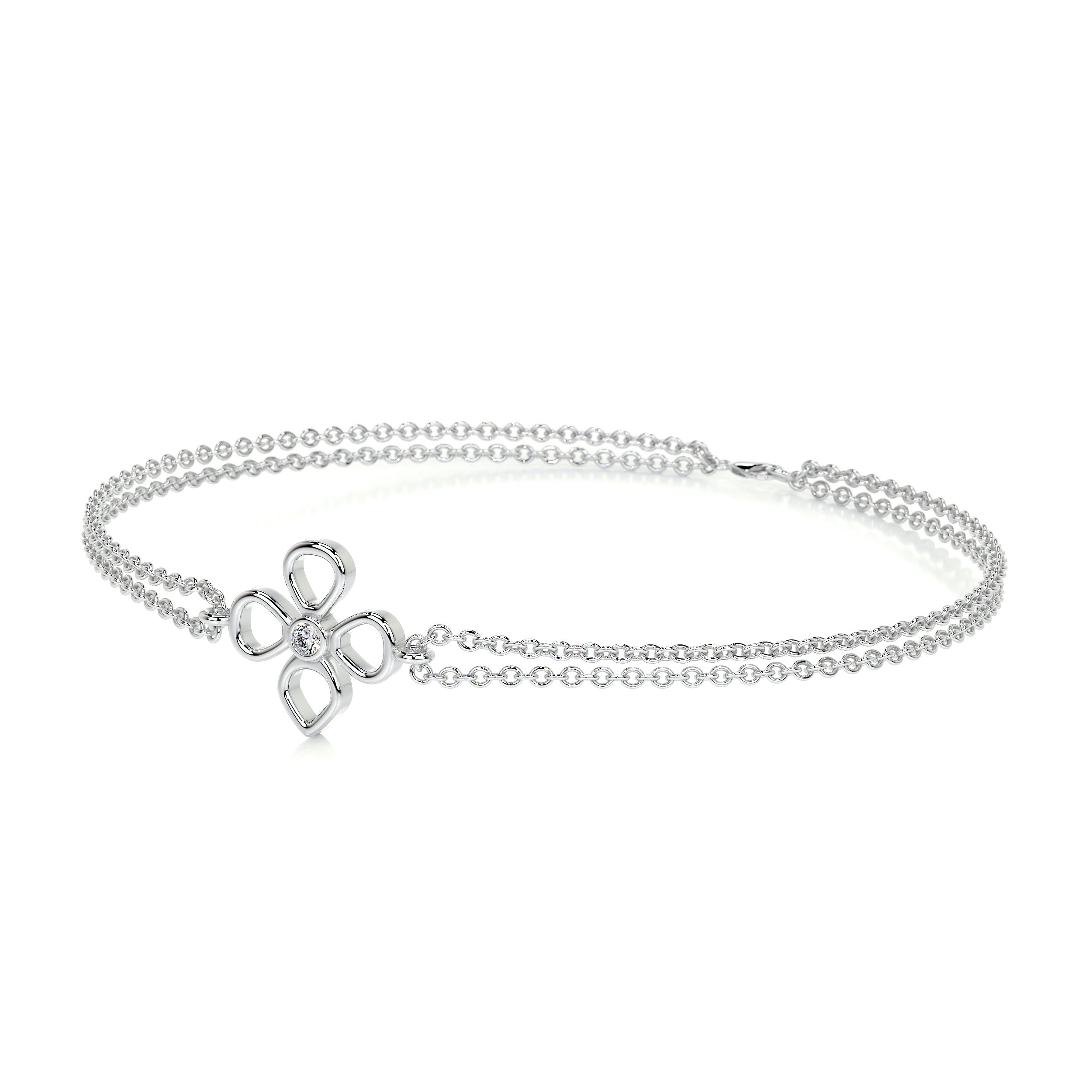 Dolores Diamonds Bracelet (0.02 Carat) -14K White Gold、mySite、hinf8tx79