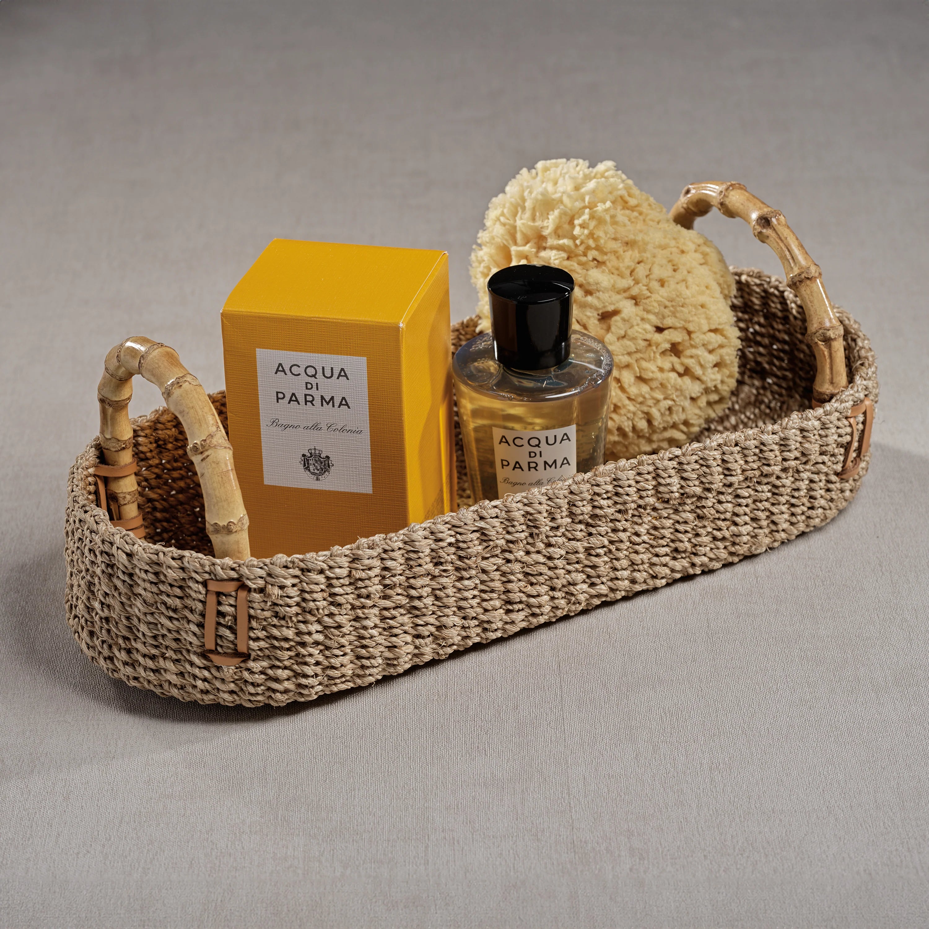  Multipurpose Abaca Tray with Bamboo Handles、mySite、elrpsem3k