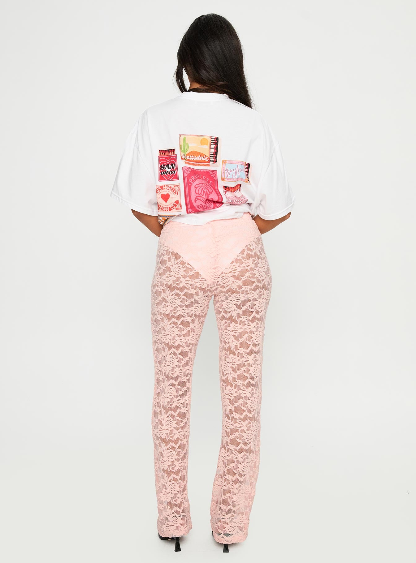 Peru Lace Pants Pink、mySite、solidvoid