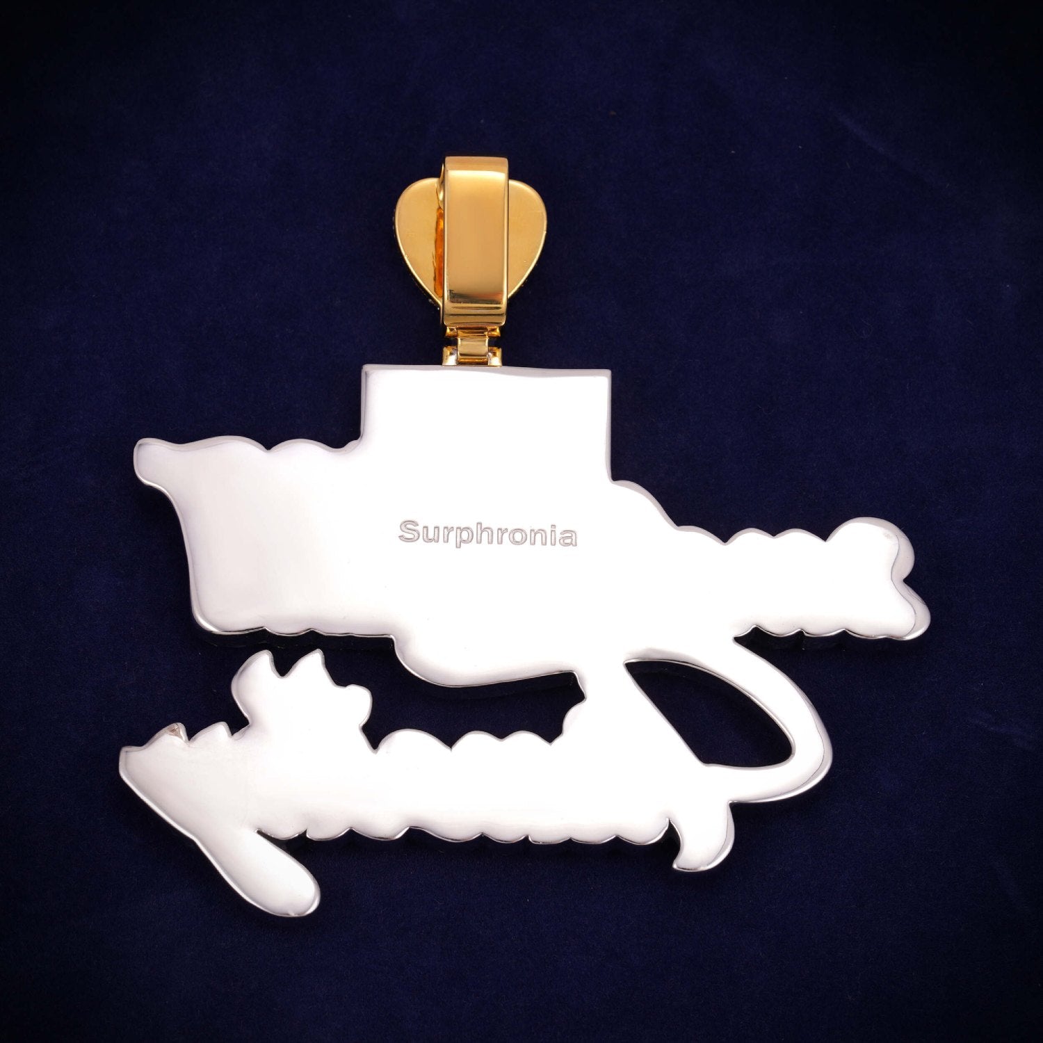 Moissanite Custom Picture Name Pendant 14K Gold、mySite、hinf8tx79