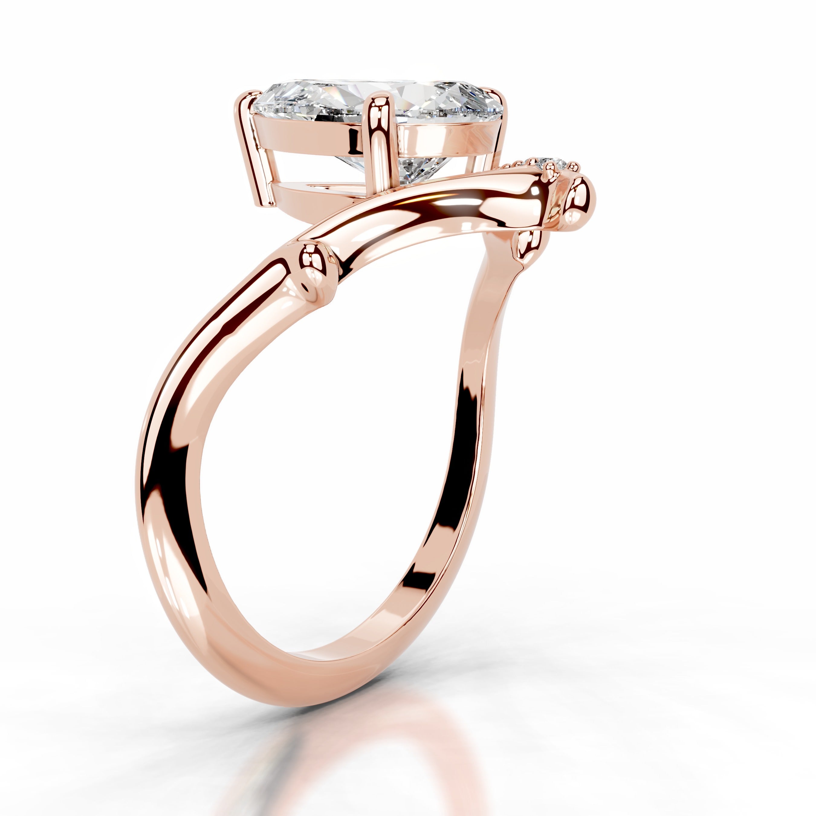 Brilliant Blooms Lab Grown Diamond Ring - 14K Rose Gold、mySite、hinf8tx79