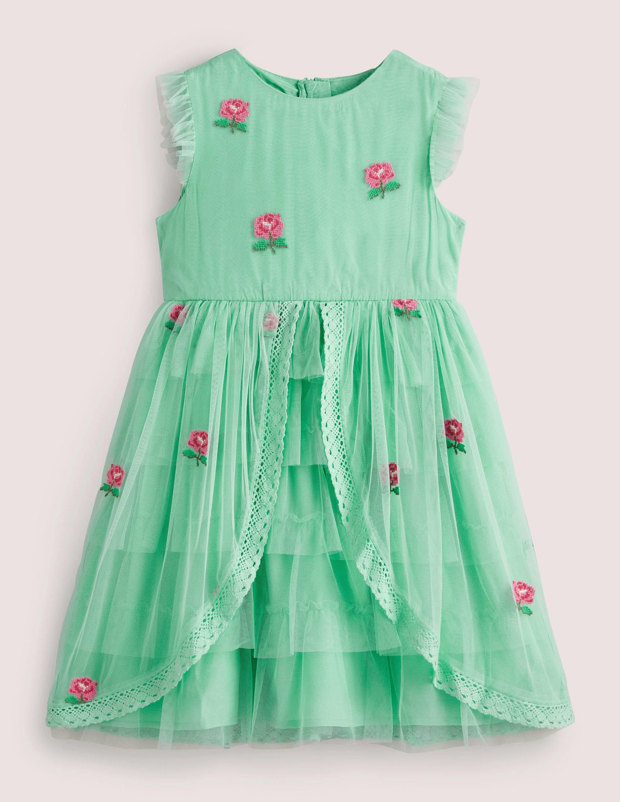  Tulle Embroidered Party Dress-Fountain Flowers、mySite、ashleygrahame