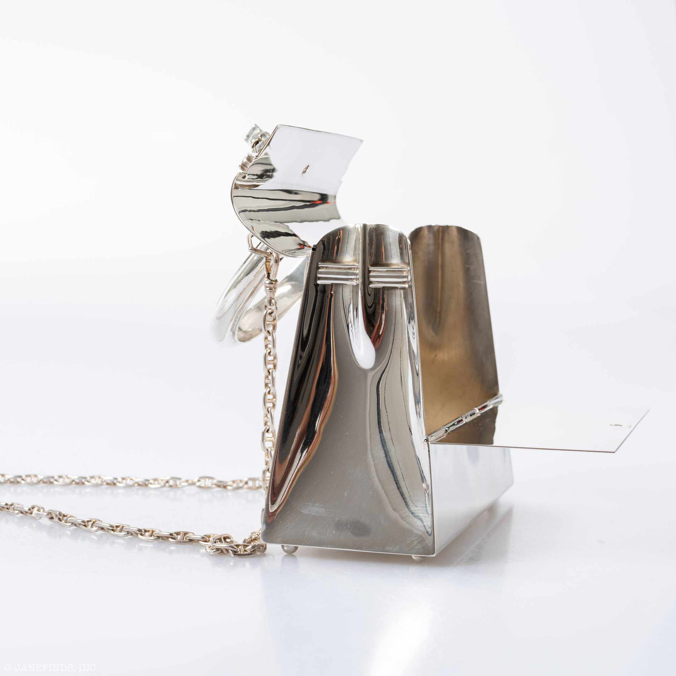 Hermès Ultra-Rare Mini Kelly in Sterling Silver, 1990s、mySite、garminoutage.com