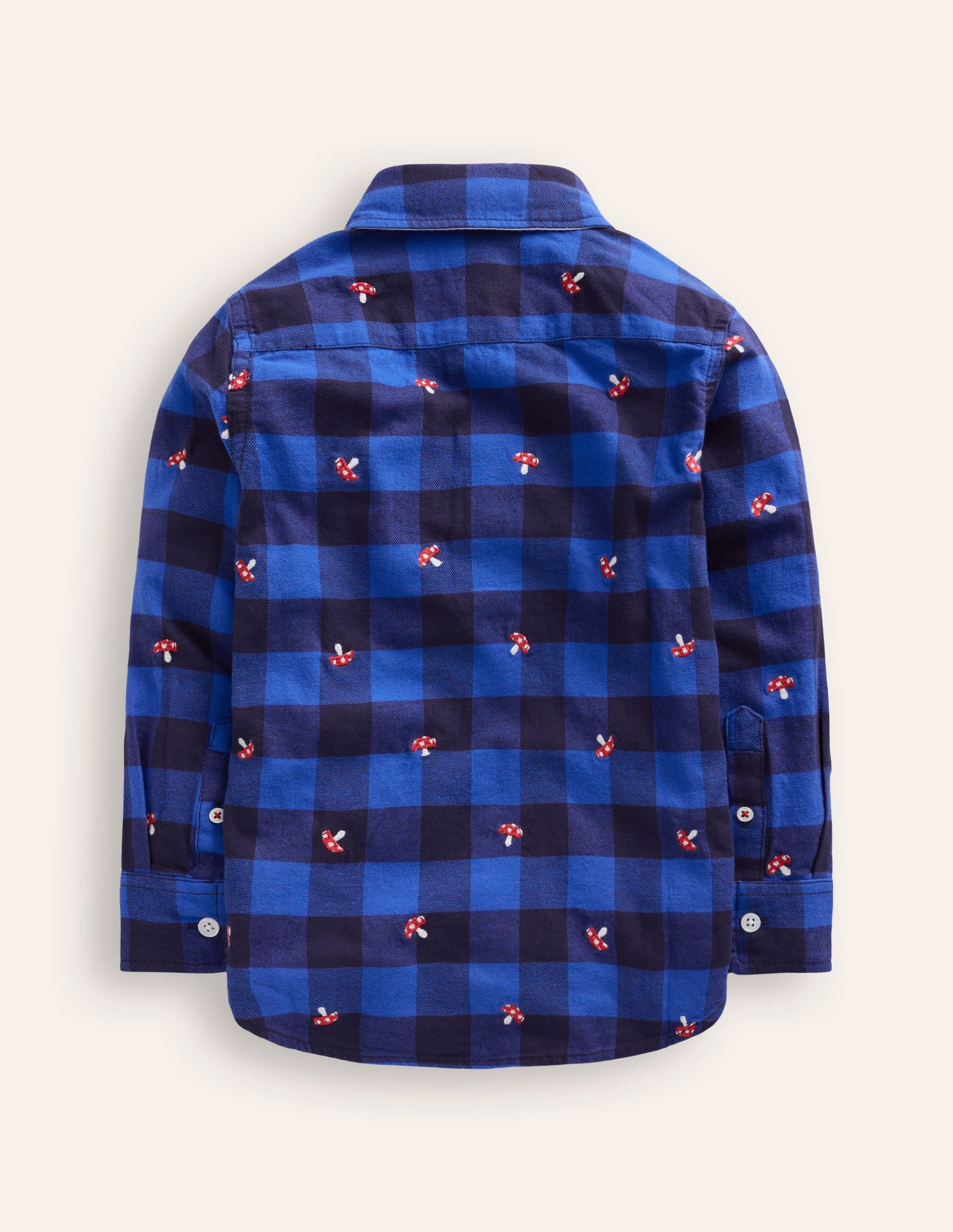  Cosy Cotton Check Shirt-Embroidered Toadstool Check、mySite、ashleygrahame