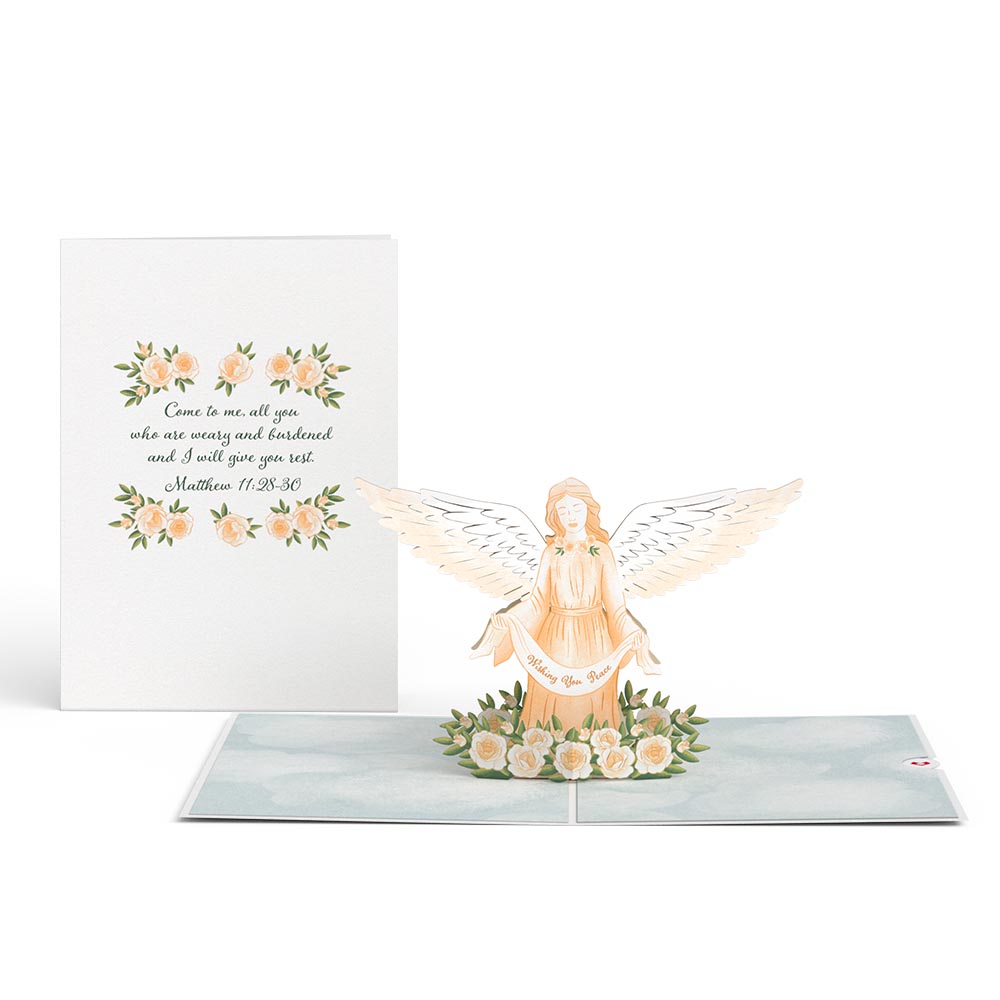 Wishing You Peace Sympathy Pop-Up Card、mySite、solidvoid