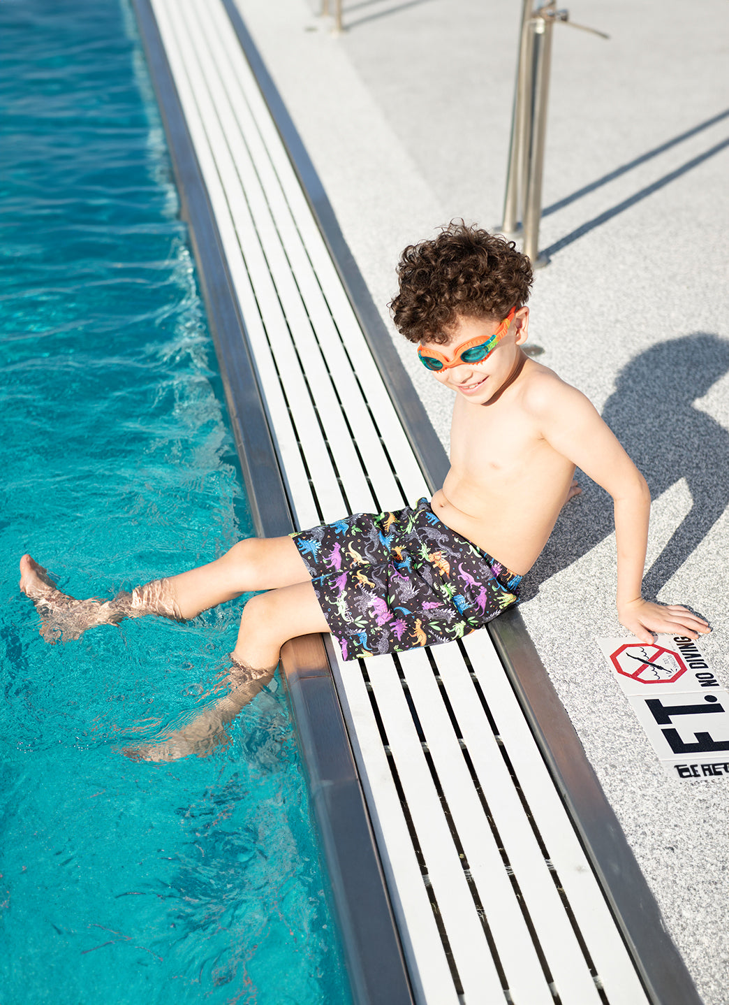 Dolfin Boys' Dinomite Swim Trunks (Toddler, Little Kid)、mySite、noshort