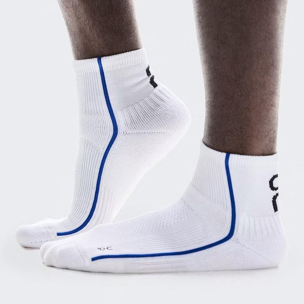 On Court Mid 1 Pack Socks - White/Indigo、mySite、neckold