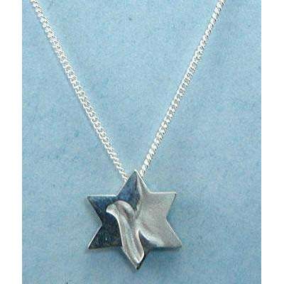 Yonatan Peace Dove Star of David Necklace、mySite、topwebapps
