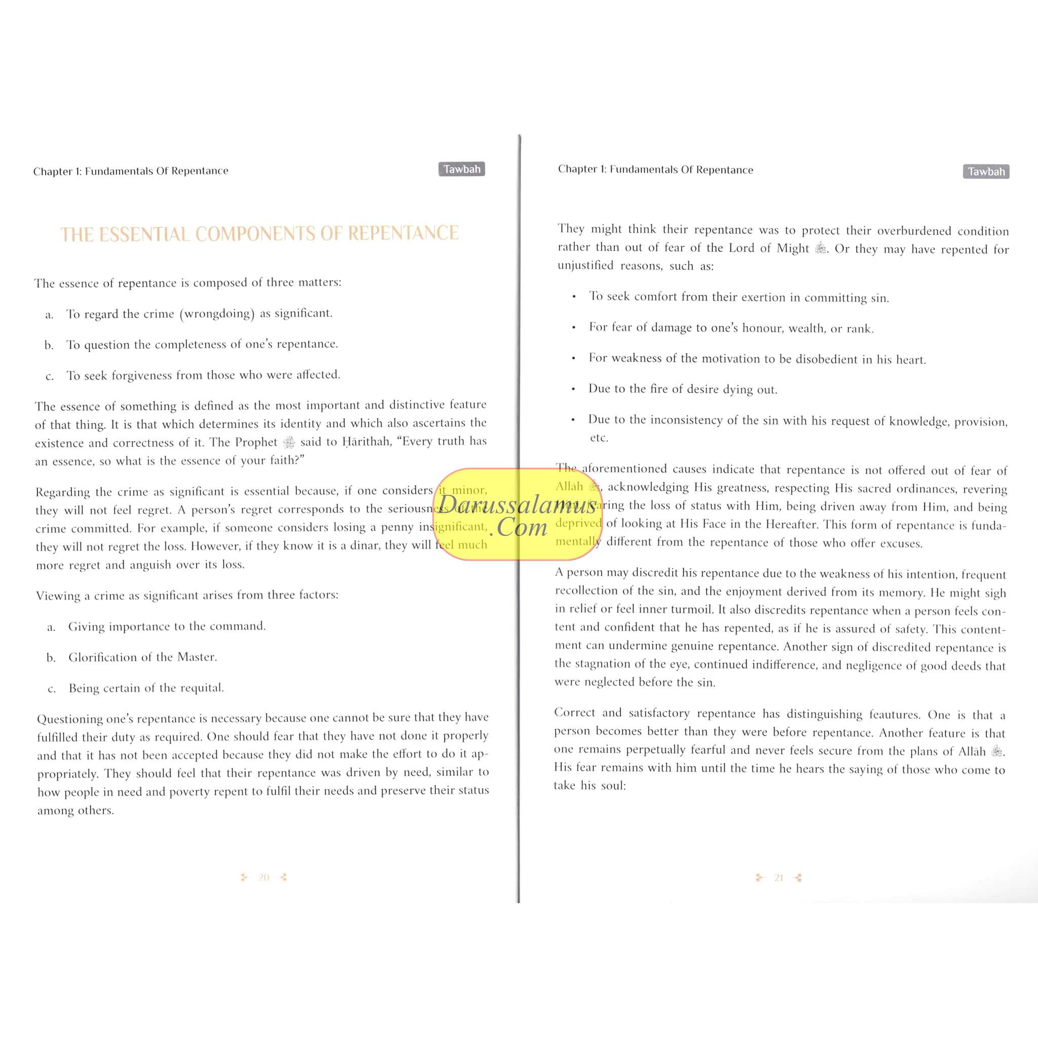 Tawbah:Turning To Allah In Repentance By Ibn Qayyim Al-Jawziyyah Delux Print、mySite、topwebapps