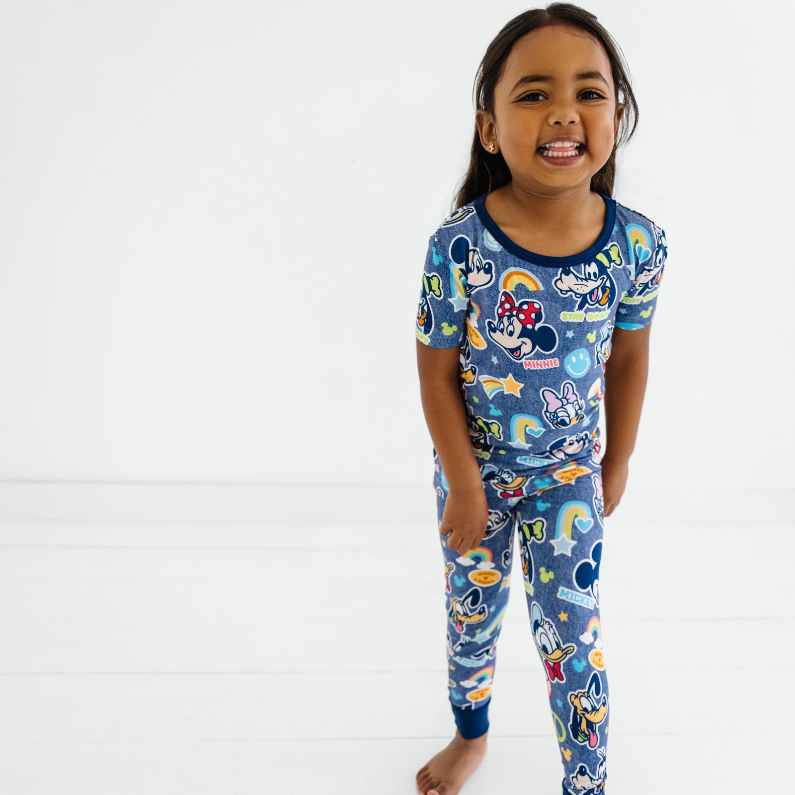 Navy Disney Mickey's Clubhouse Short Sleeve & Pants Pajama Set、mySite、g9winljtr