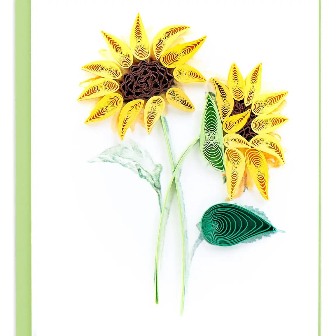  Quilled Sunflower Bouquet Gift Enclosure Mini Card、mySite、elrpsem3k