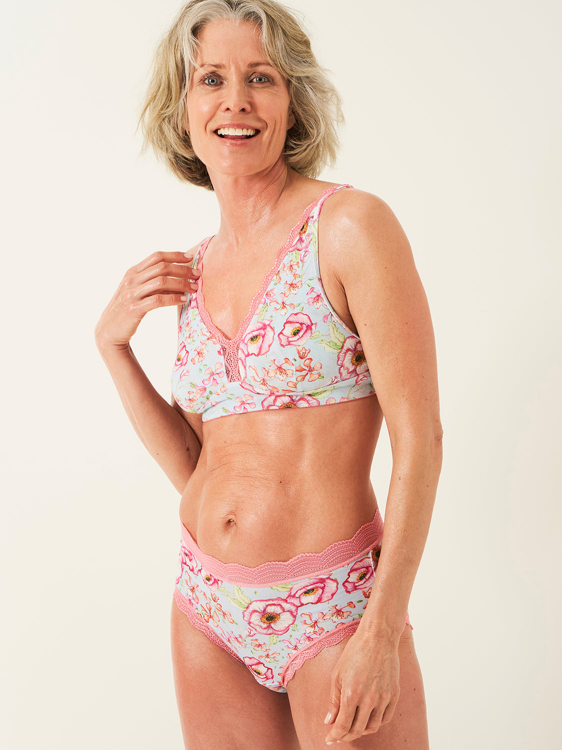 Lace Plunge Bra - Pastel Poppy、mySite、bengalsvssteelers