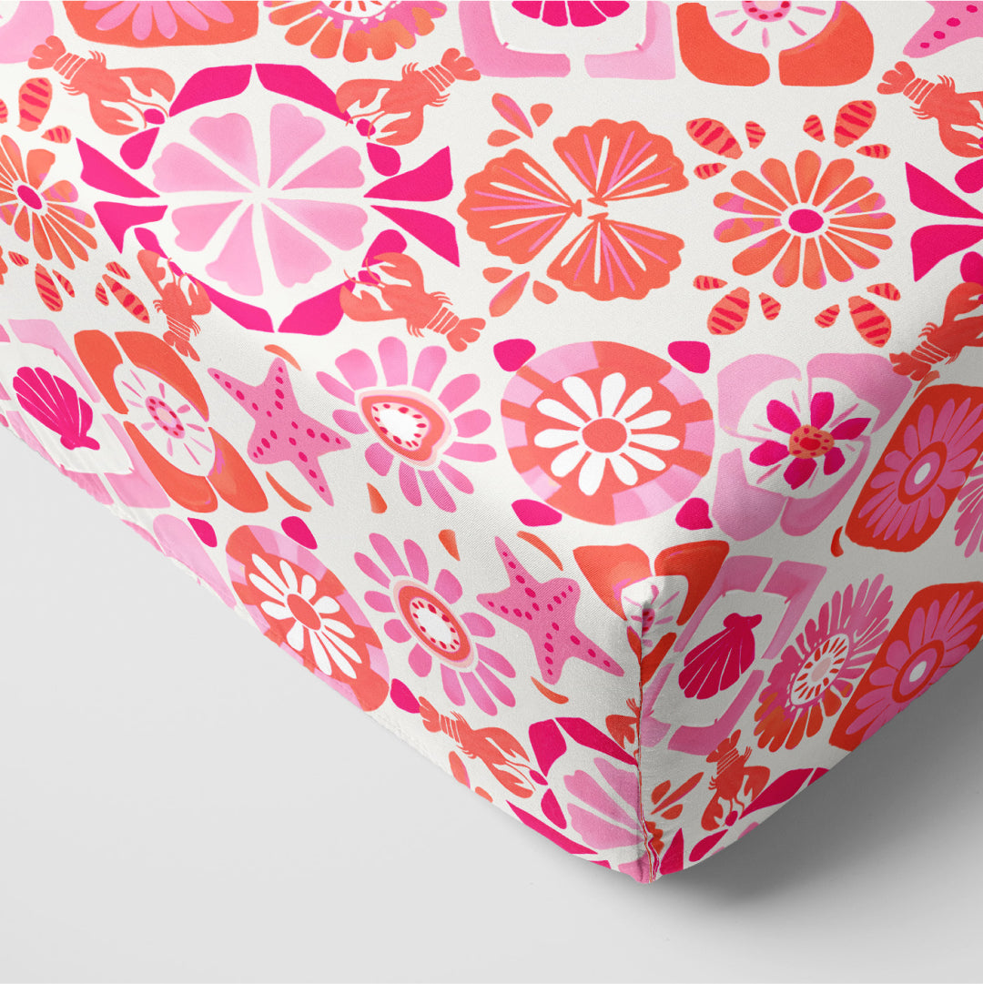 Coastal Gems Fitted Crib Sheet、mySite、g9winljtr