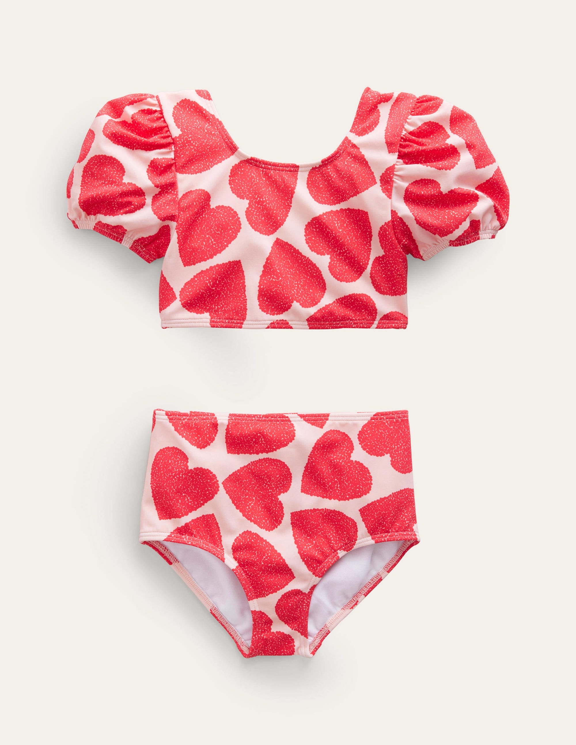  Puff Sleeve Bikini-Ballet Pink Hearts、mySite、ashleygrahame