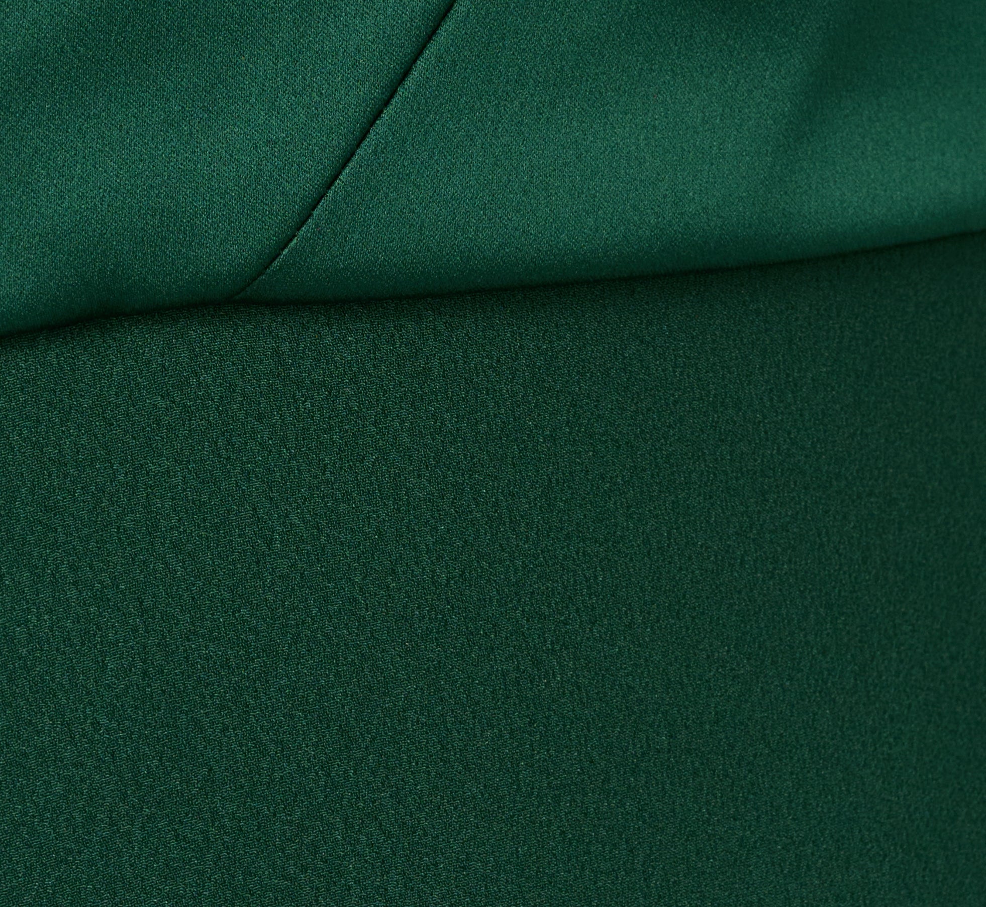 One-Shoulder Long Satin Crepe Mermaid Gown In Deep Forest、mySite、solidvoid