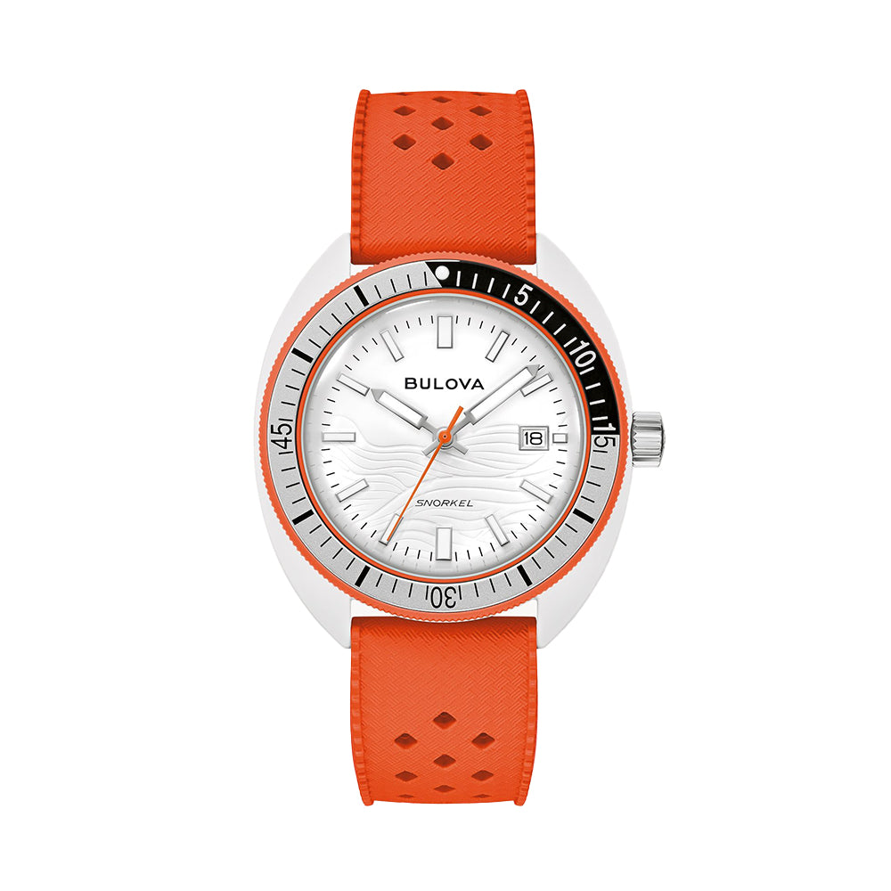 Snorkel Clownfish 41mm - White on Rubber Strap、mySite、botmansion