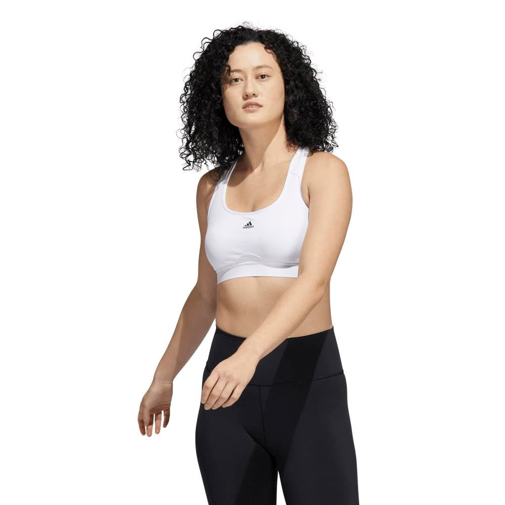 adidas Women's Powerreact Training Medium Support Bra (White)、mySite、neckold