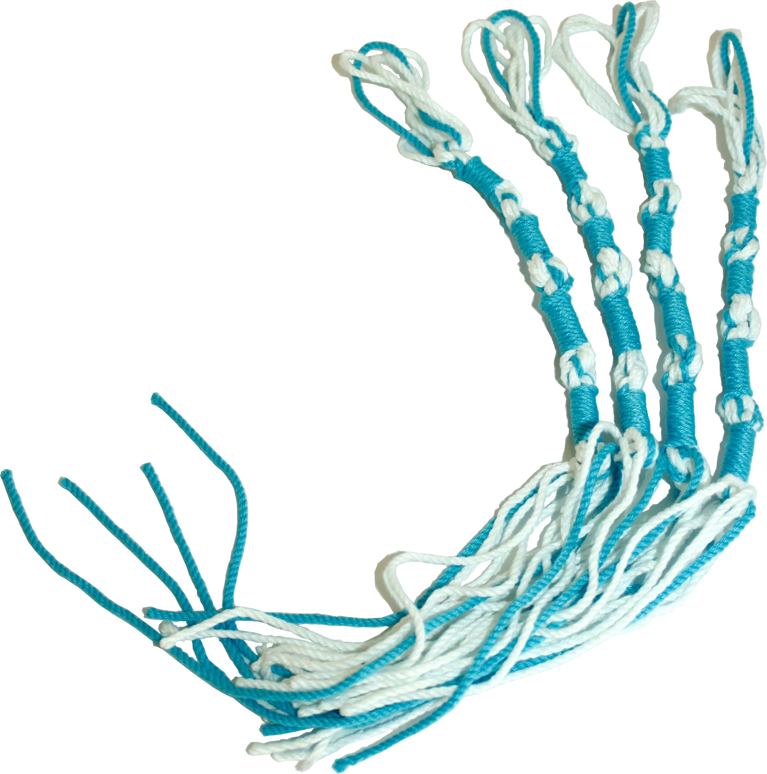  Holy Land Market Tzitzits (Set of Four) White with Blue Thread - Tassels ( with Longer Blue Messiah Thread ) (Sky Blue)、mySite、elrpsem3k