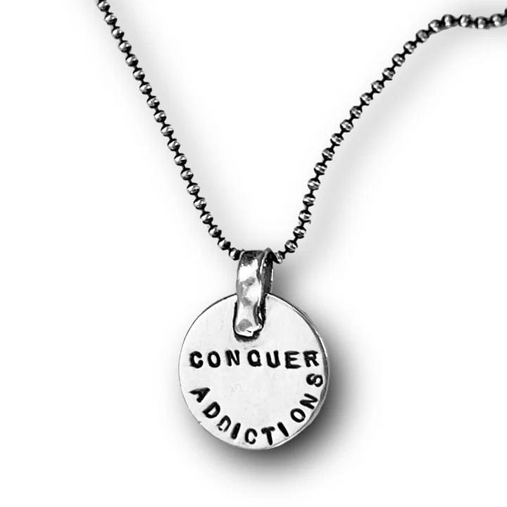 Conquer Addictions Kabbalah Necklace by Marla Studio - Sterling Silver or Bronze、mySite、topwebapps